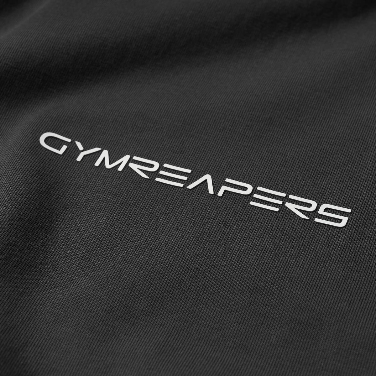 Axis Muscle Tank - Black/White Gymreapers logo detail
