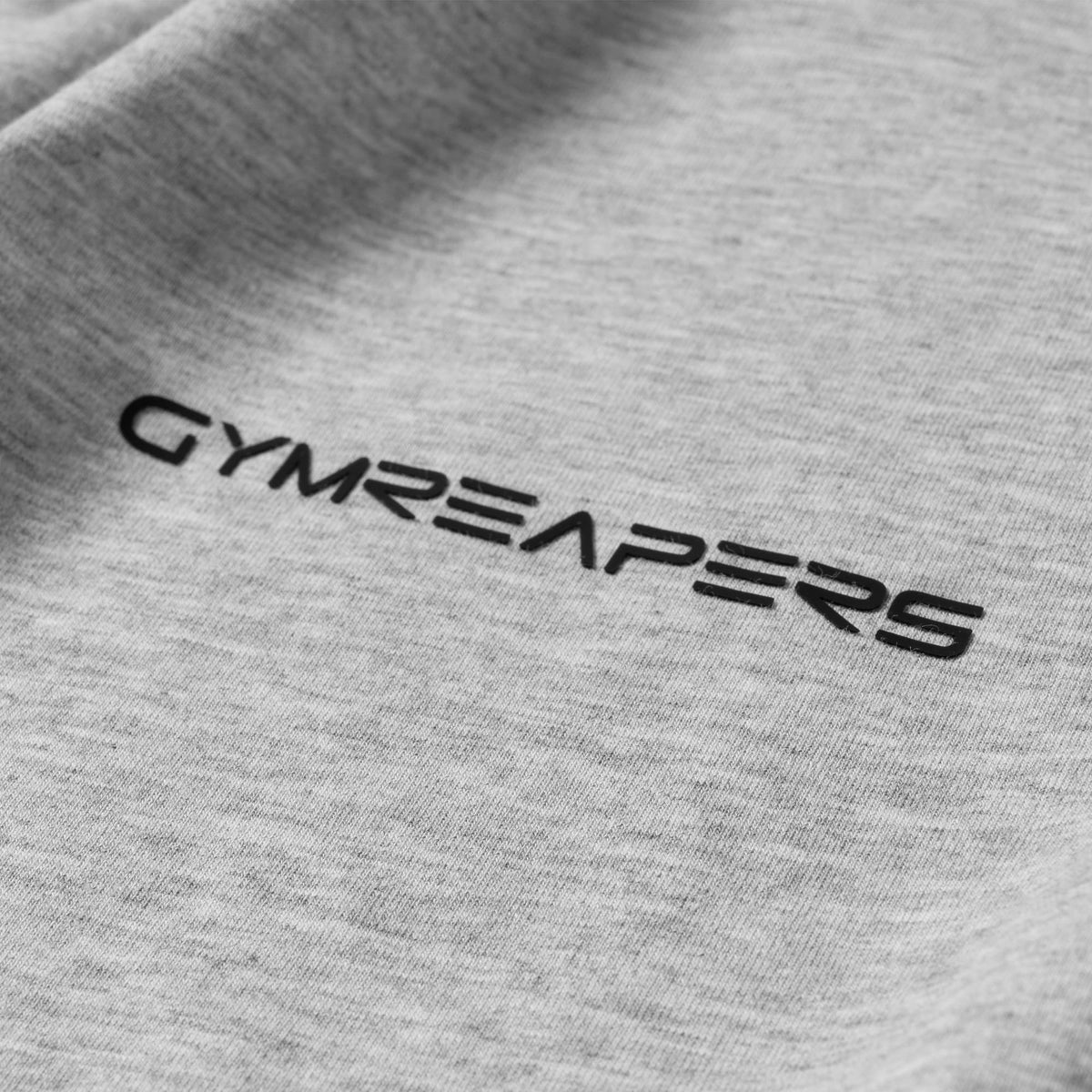 Axis Raglan Tee - Heather Gray Gymreapers logo detail