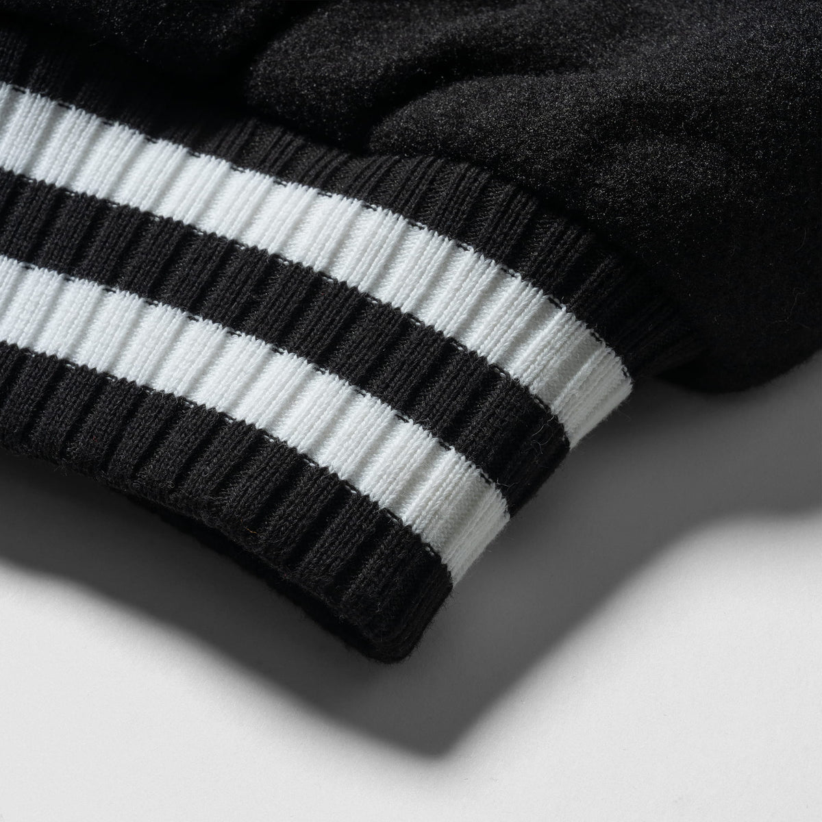 Signature Crop Varsity Jacket | Cuffed hem feature and detailing