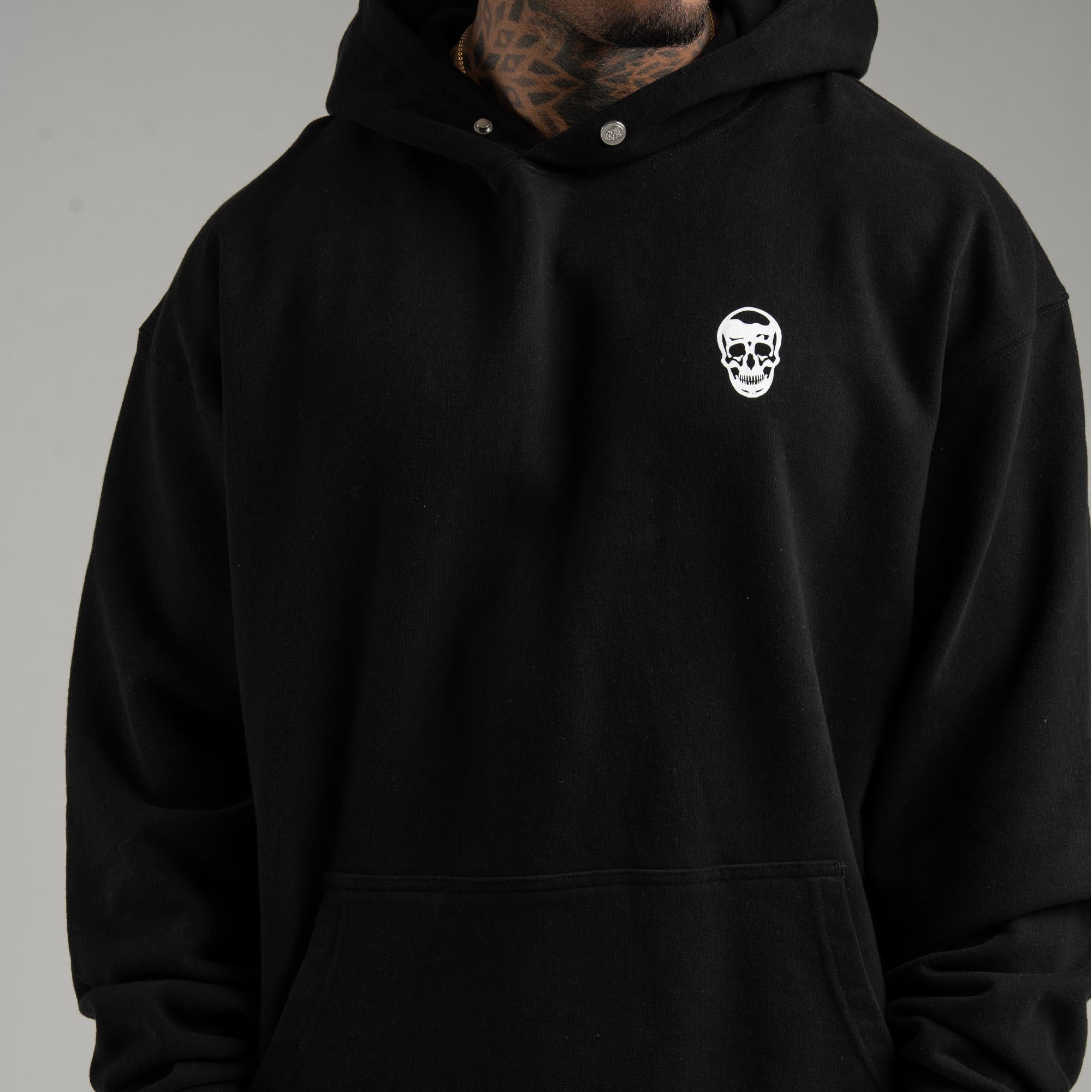 athlete wearing the heavyweight hoodie