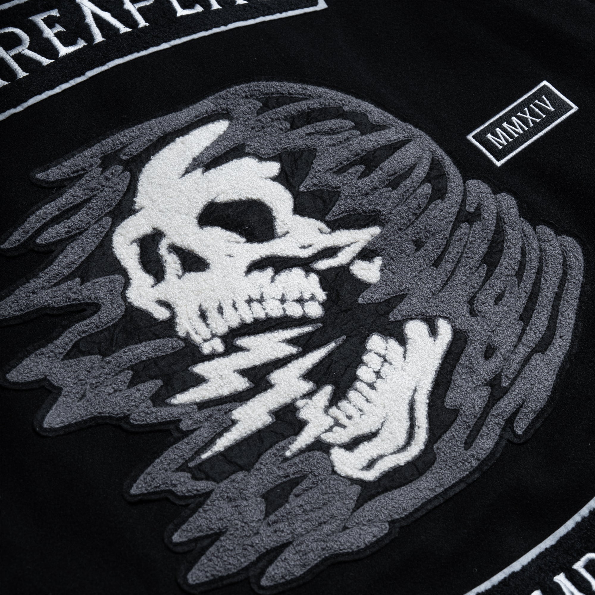 Olympia Varsity Jacket Electric Skull