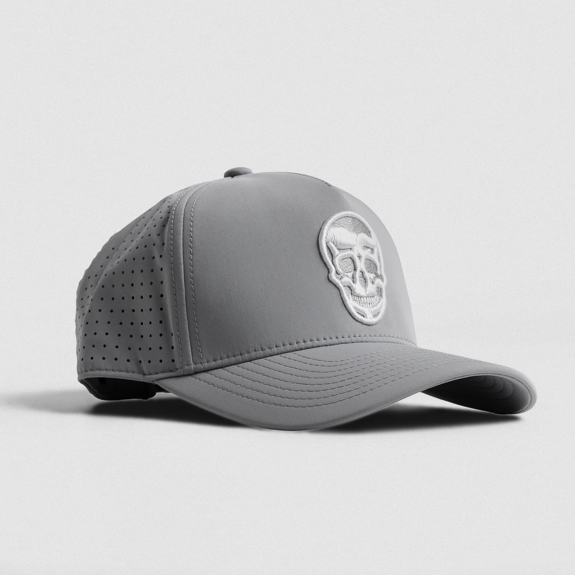 Hybrid Performance 5-Panel Hat - Gray/White main image