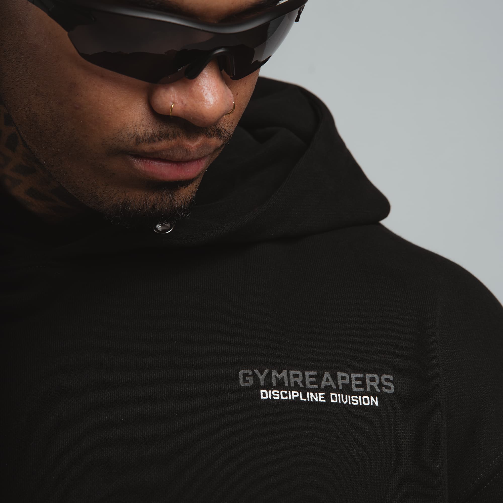 discipline division front logo view close up shot