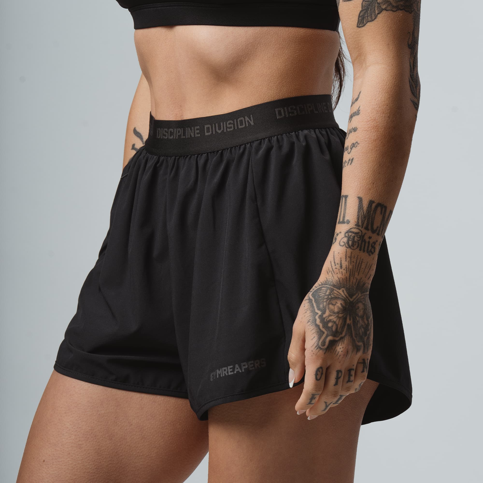 Discipline Division Womens Running Shorts front detail