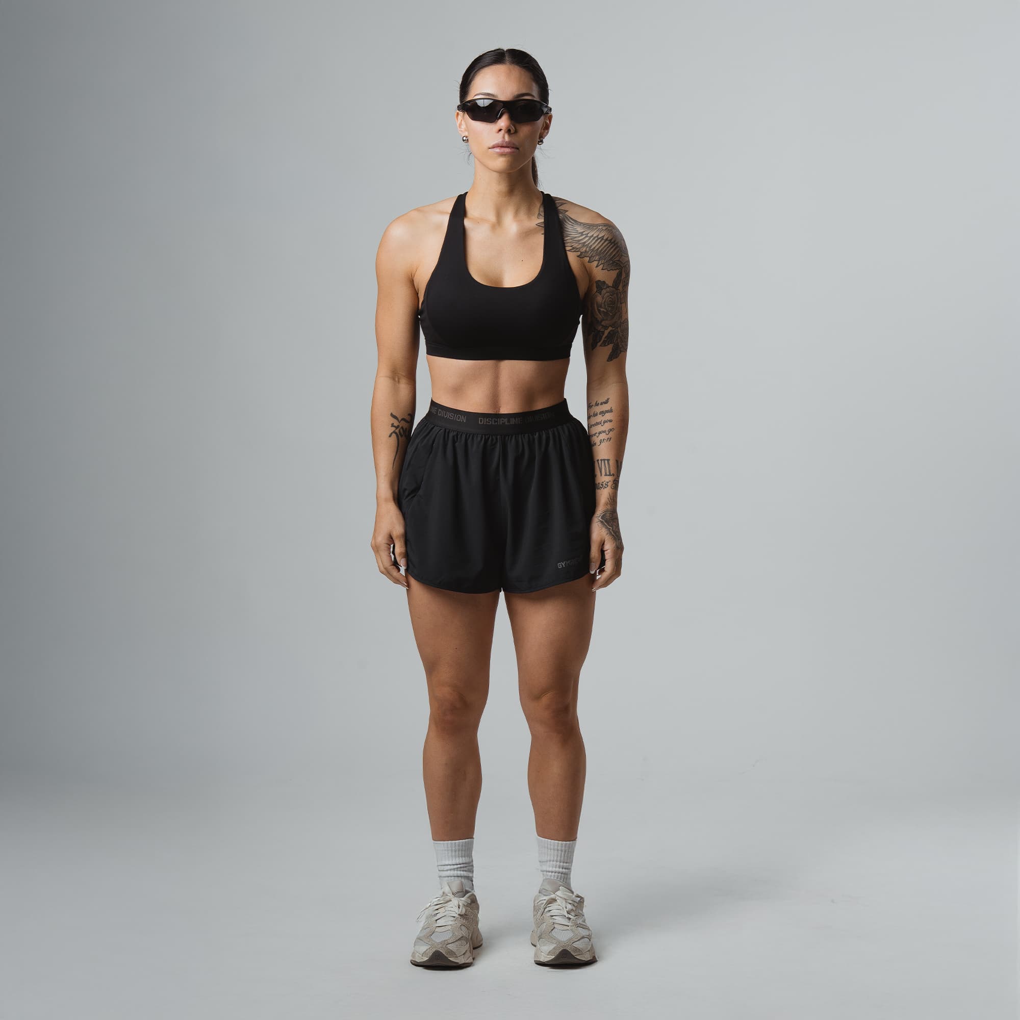 Discipline Division Womens Running Shorts front full view