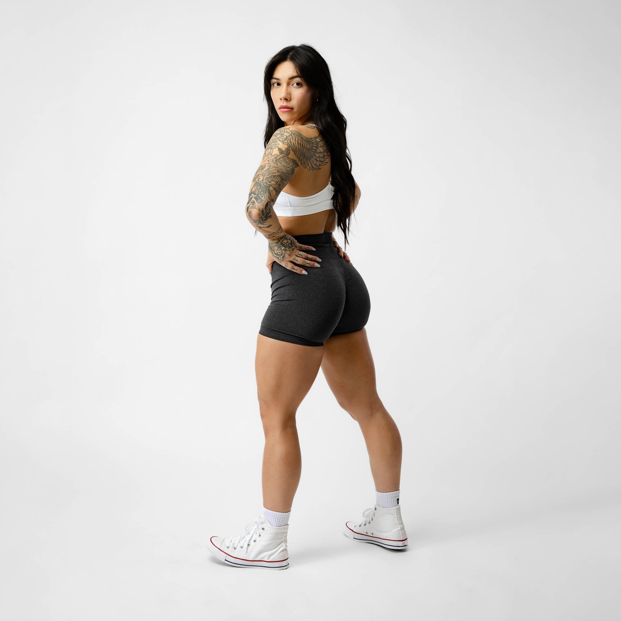 graphite infinity shorts full back studio