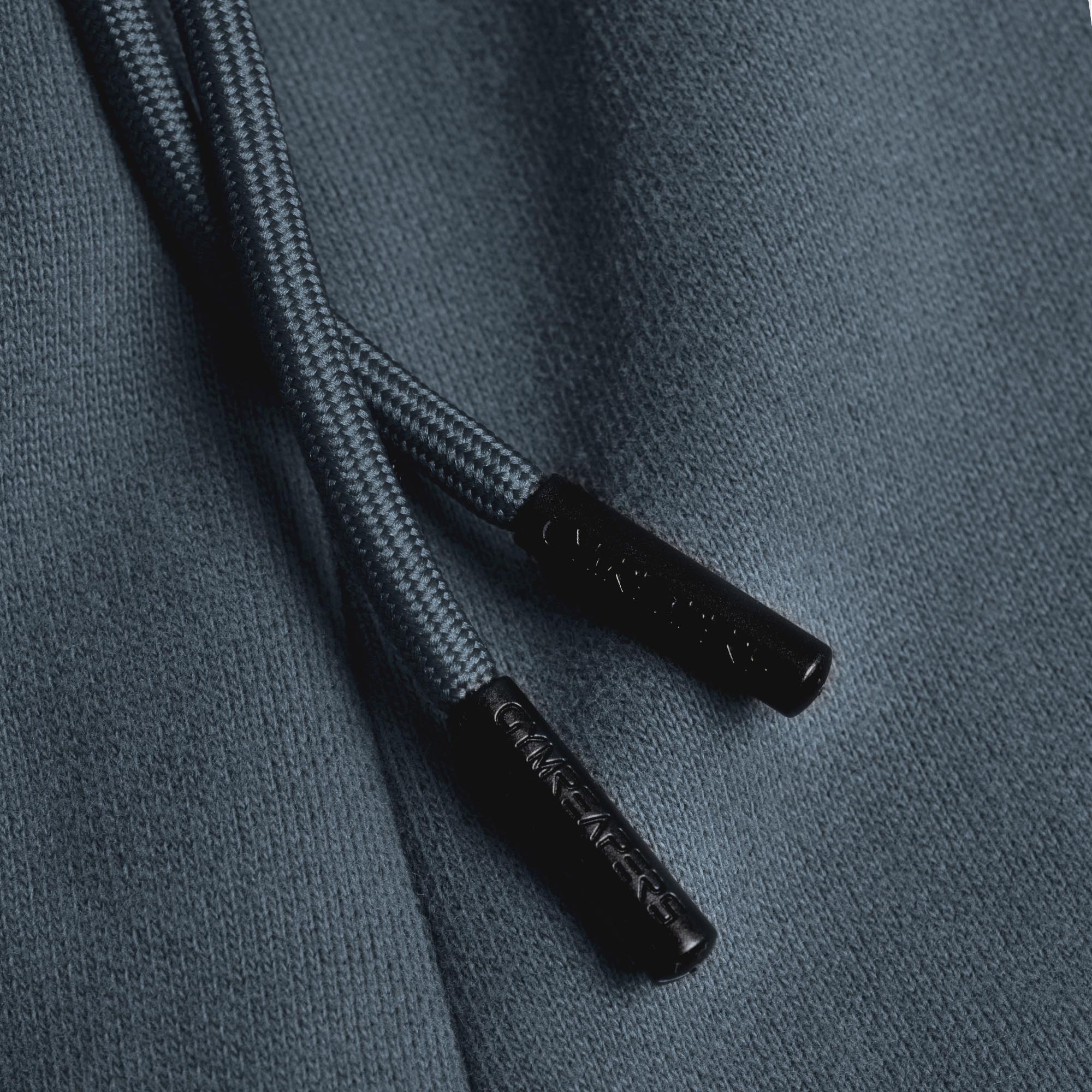 Lake Heavyweight Jogger close up detail shot of branded aglets