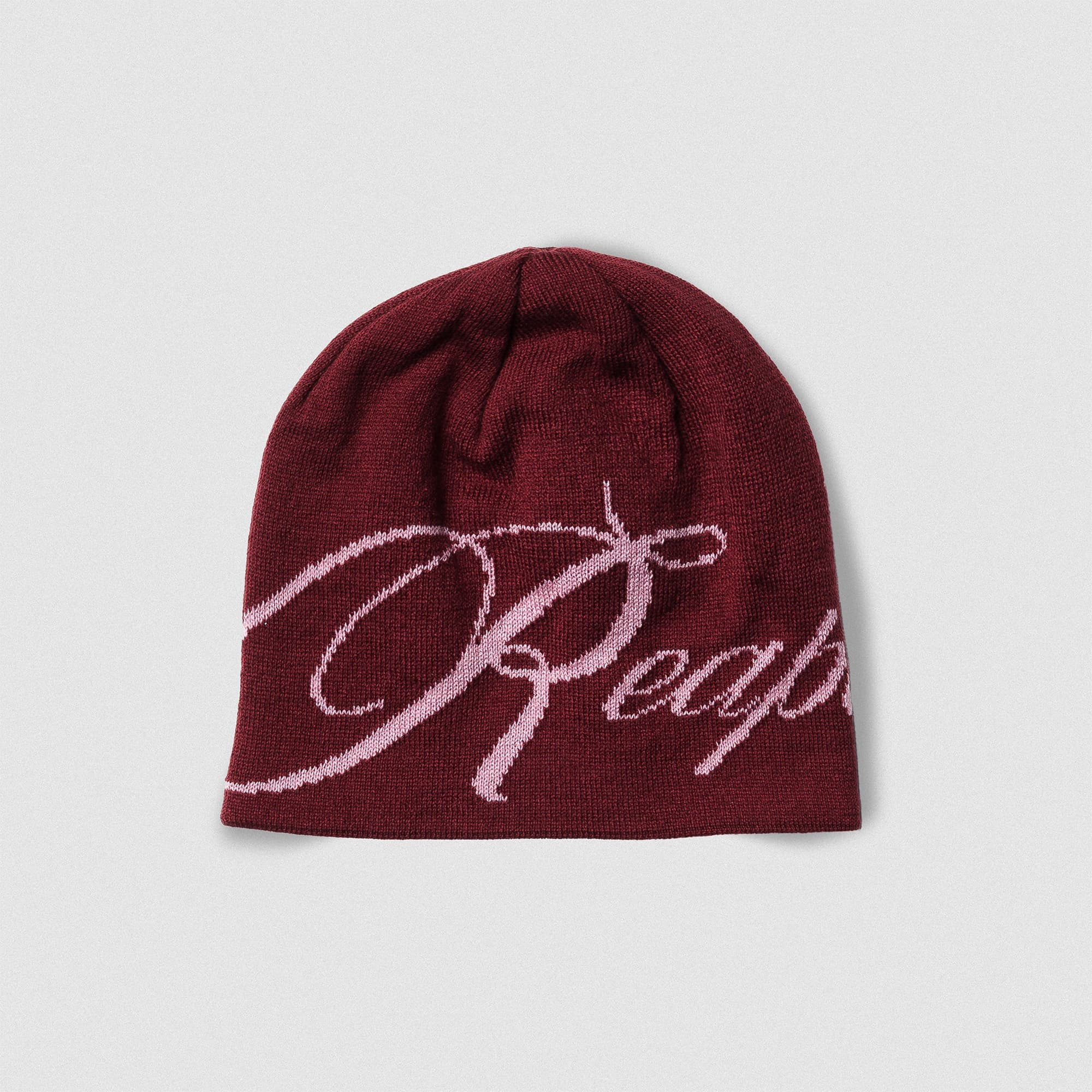 Reapers Skull Cap Beanie - Maroon/Pink main image