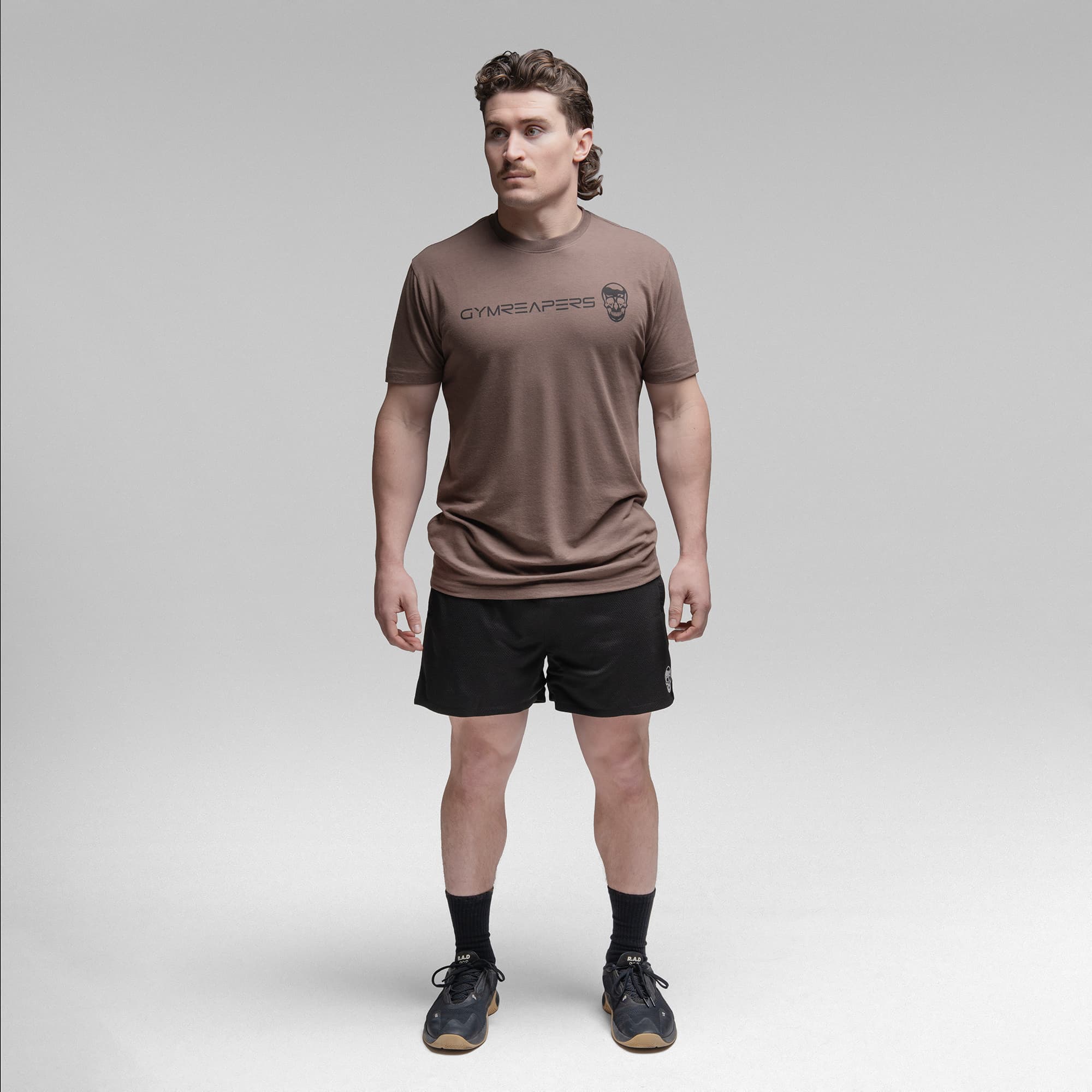 Active Tri-Blend Basic Tee - Toffee/Black