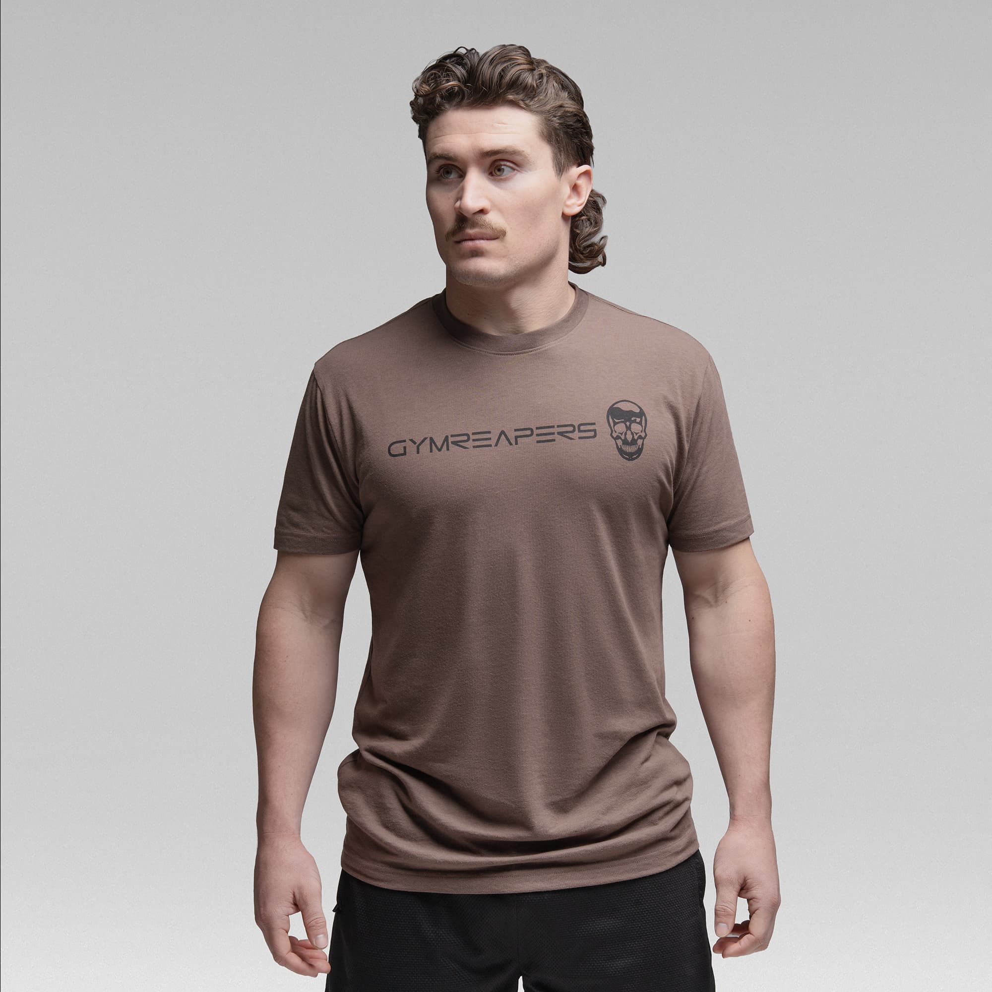 Active Tri-Blend Basic Tee - Toffee/Black