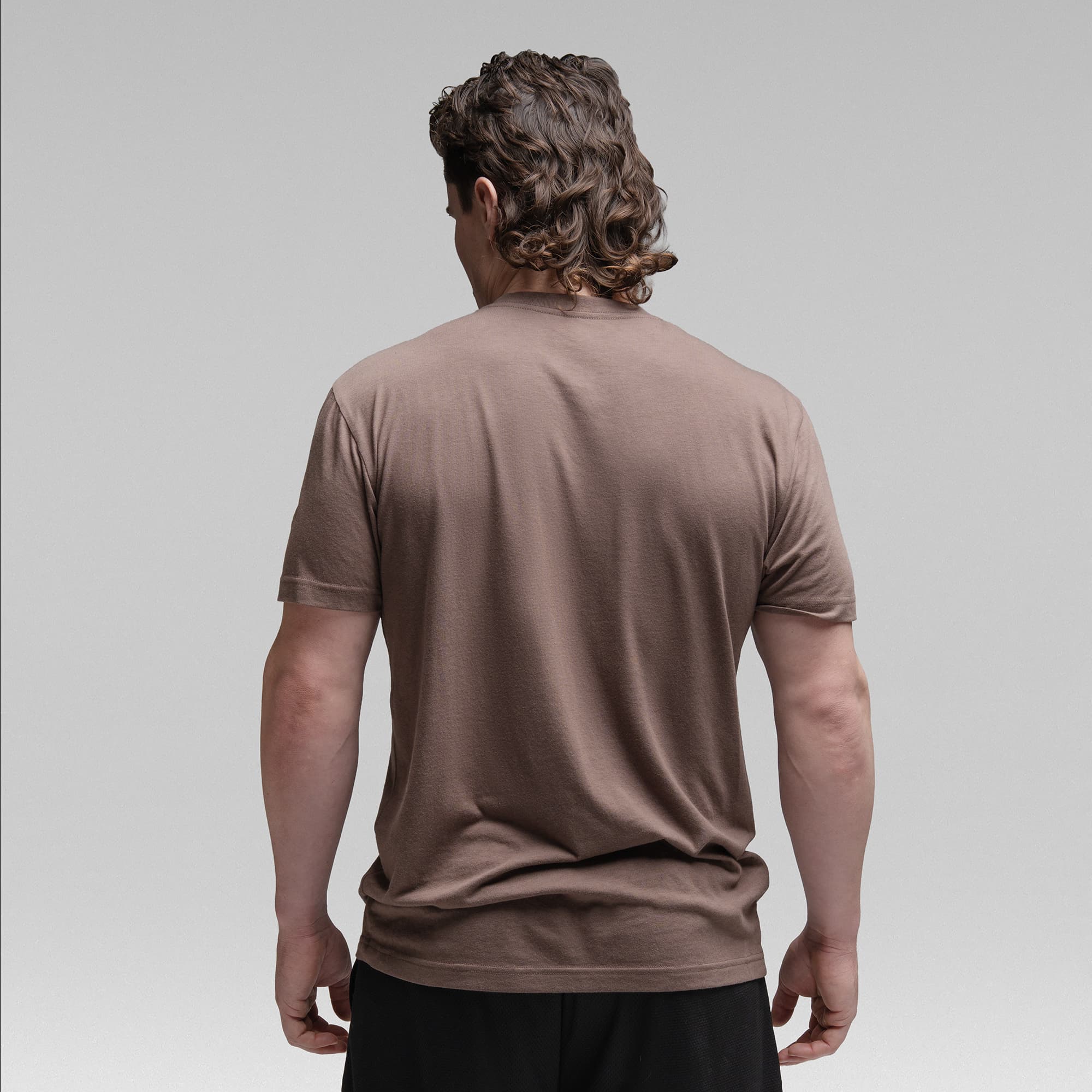 Active Tri-Blend Basic Tee - Toffee/Black