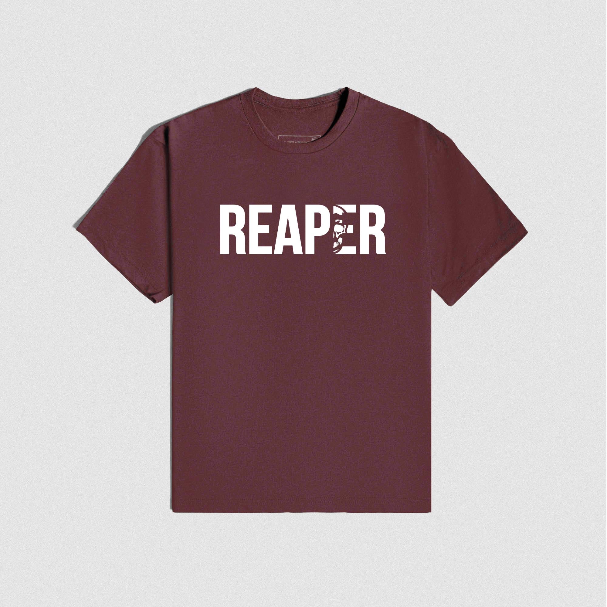 Wine Reaper Tee lay flat front view