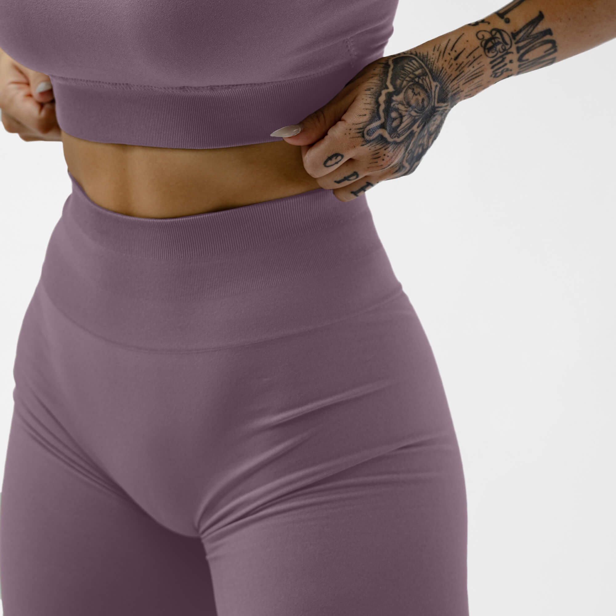 legacy leggings orchid front detail