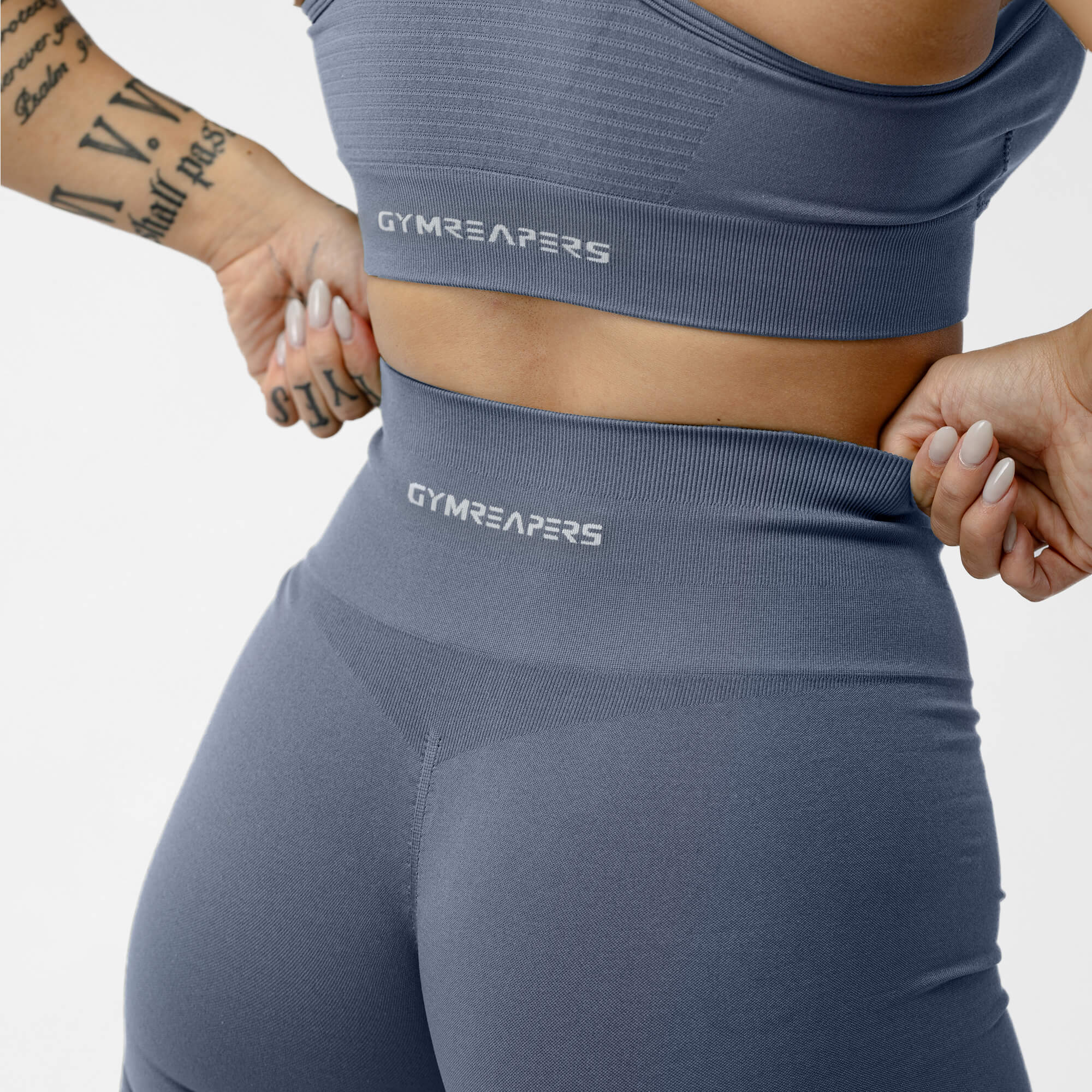 legacy leggings pale blue back detail