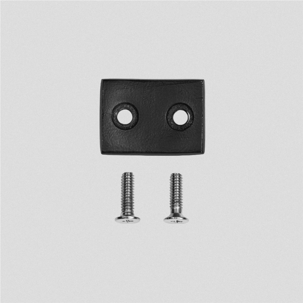 image of hardware for lever attachment