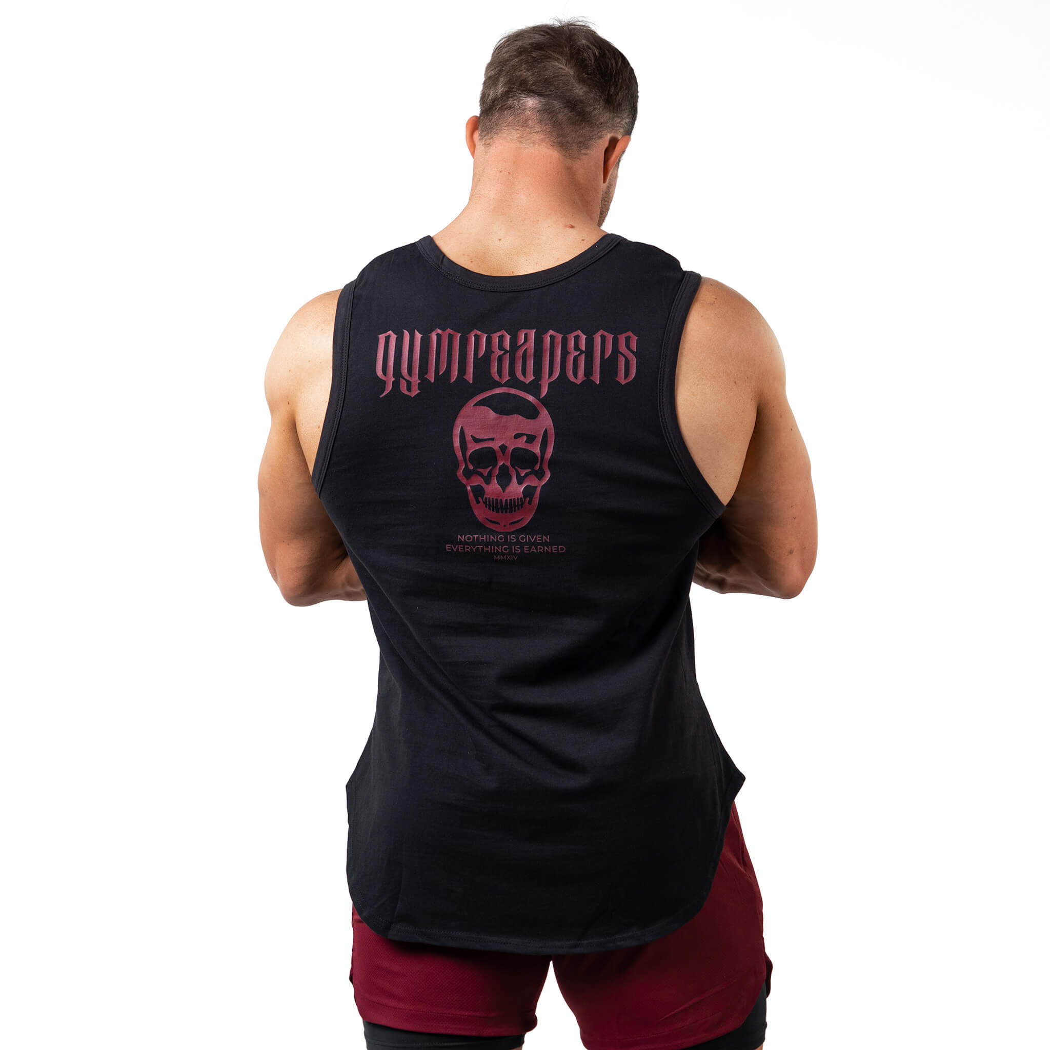 mmxiv cutoff tank top black