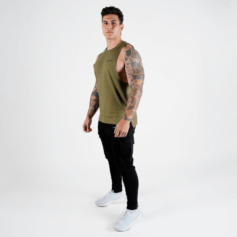 muscle tank green