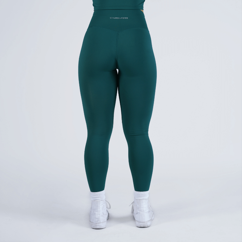 mid rise leggings emerald