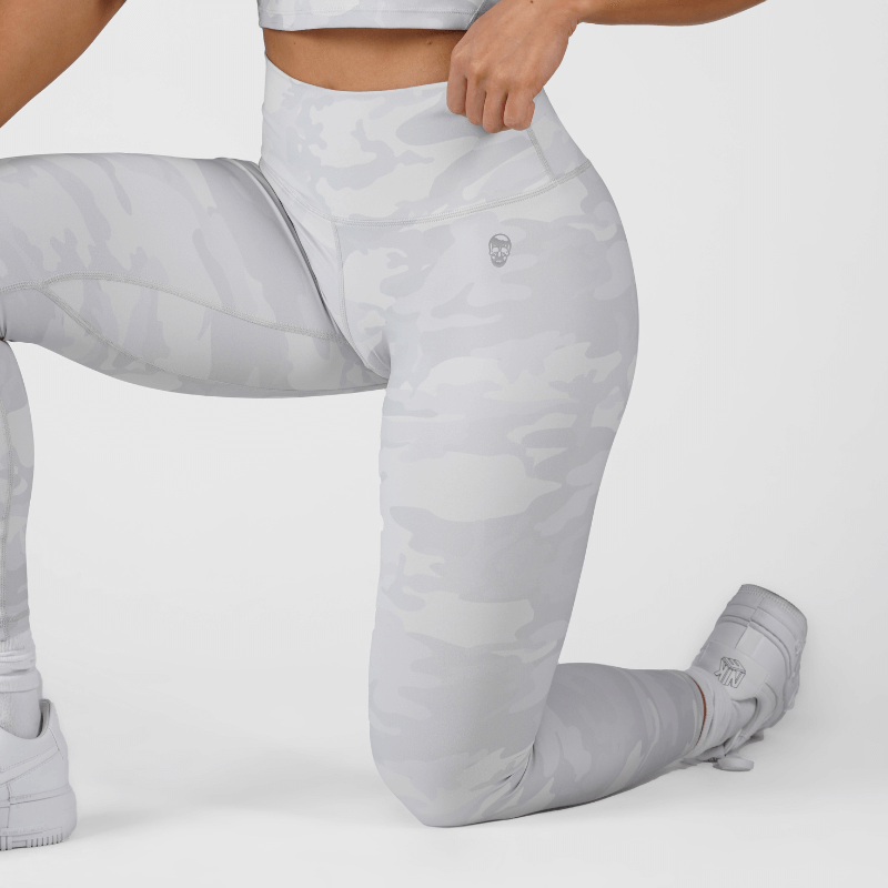 camo leggings white