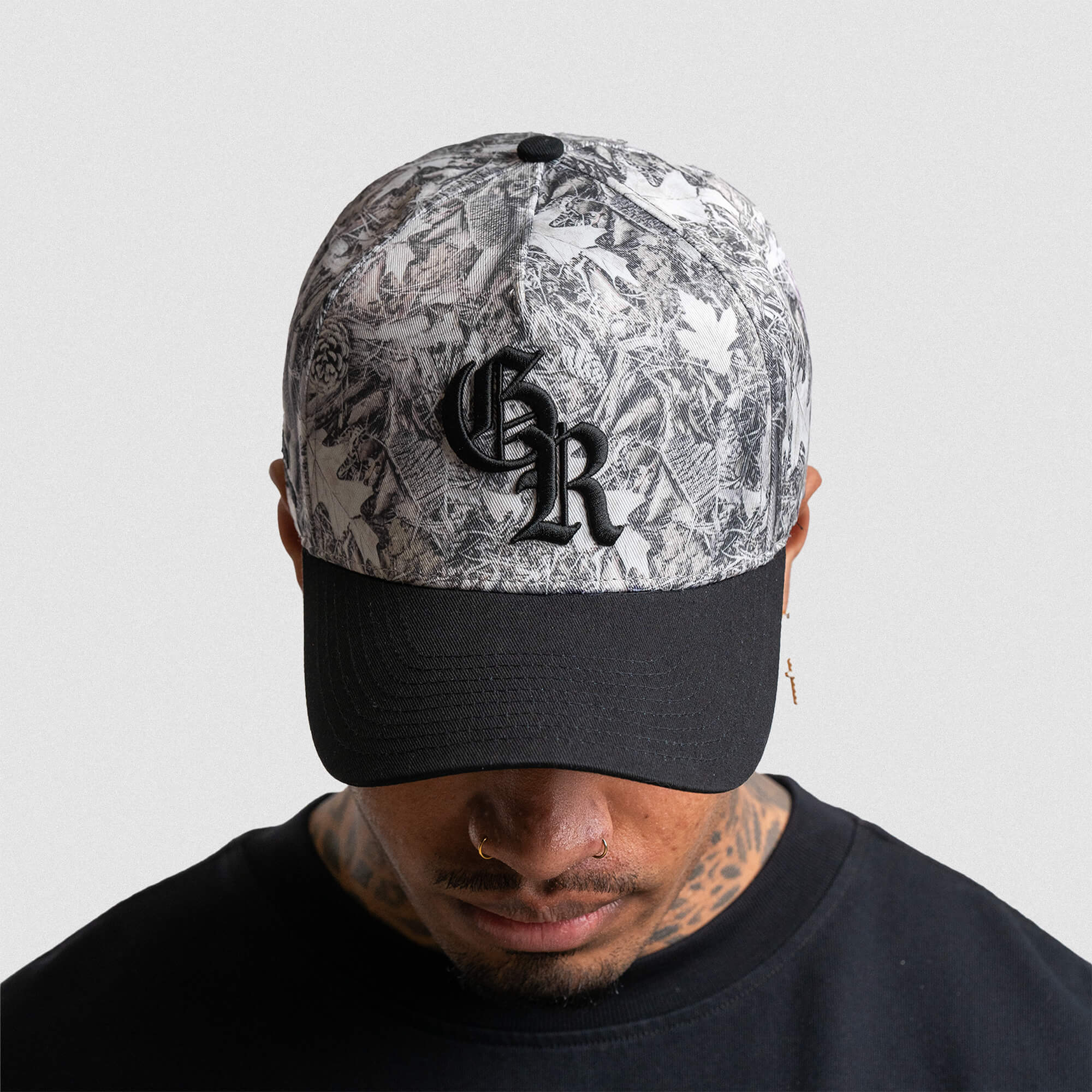 5 panel camo black front main