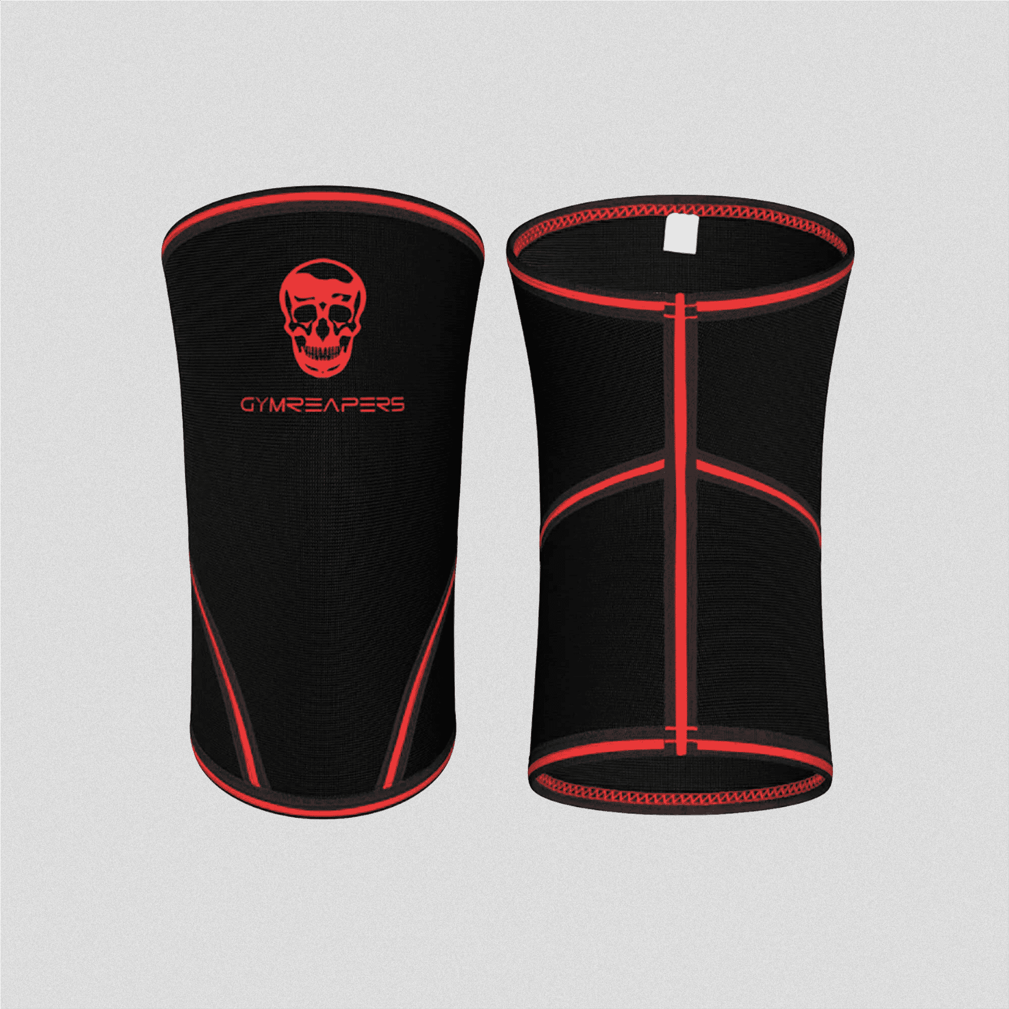 5mm elbow sleeves black red front back