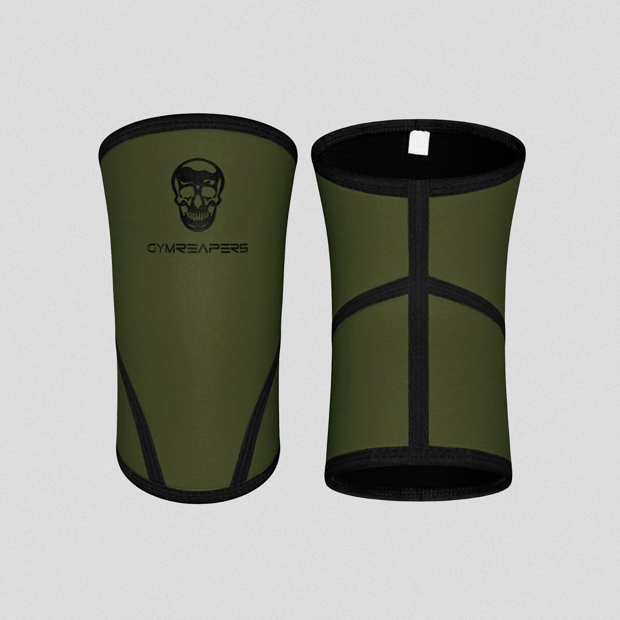 5mm elbow sleeves green front back