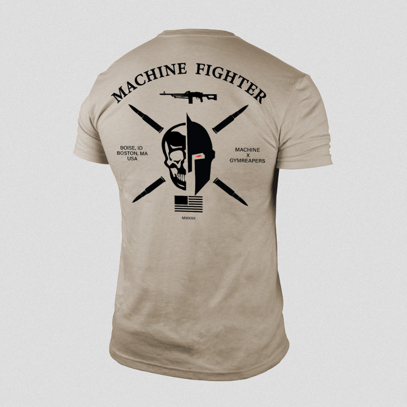 7.62 machine fighter tee sand main