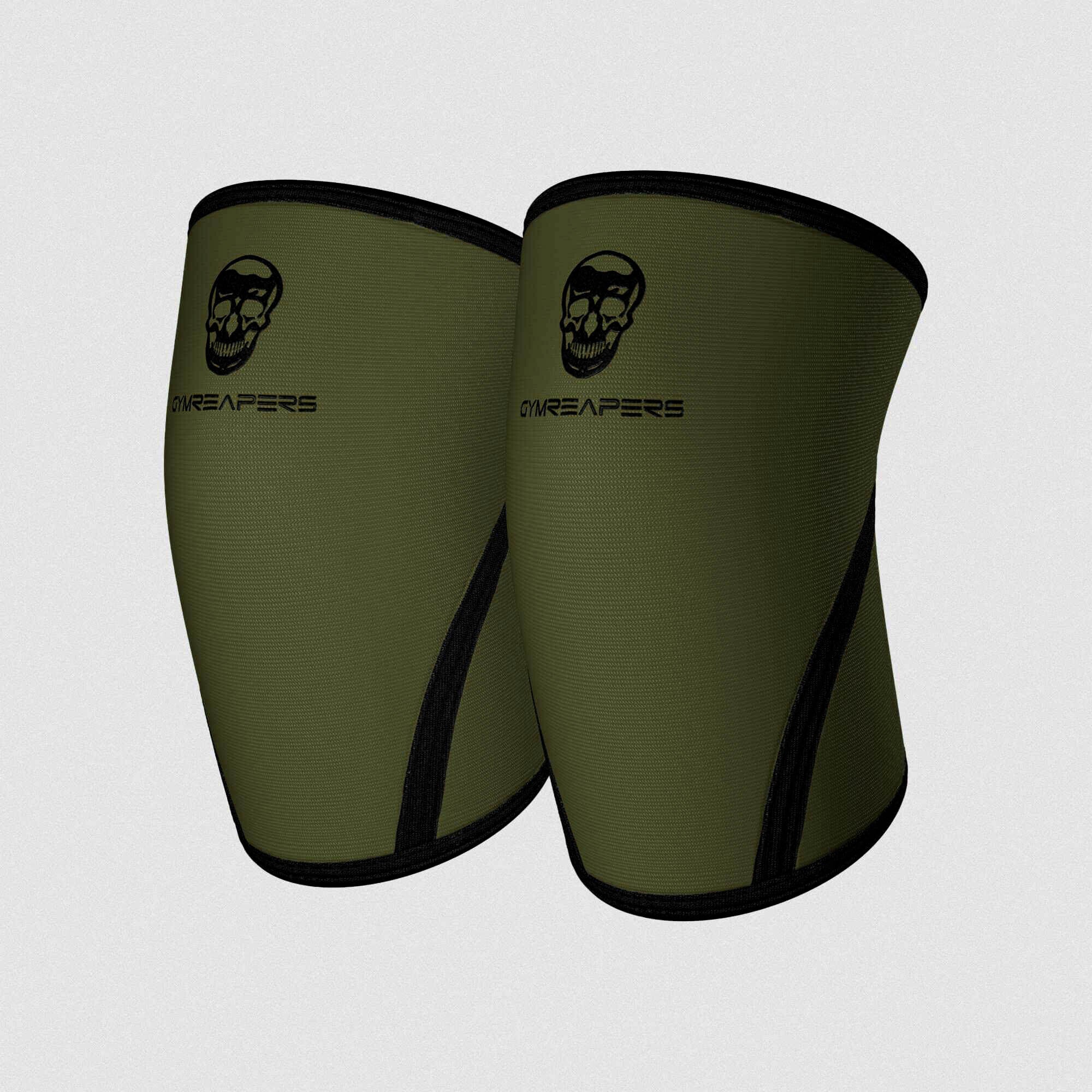 Gymreapers 7mm knee sleeves close up image of both sleeves.