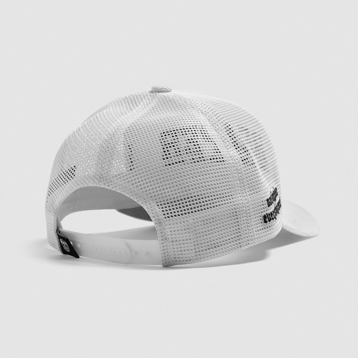 5-Panel Corduroy Reaper Training Club Hat in White/Black – Back Closure Detail