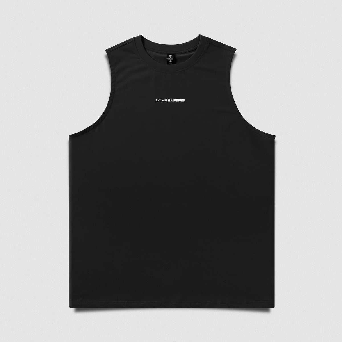 Axis Muscle Tank - Black/White front product view