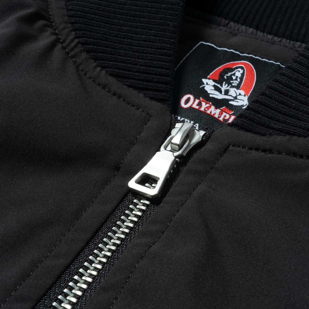 Signature Crop Bomber Jacket | Zipper detailing and feature