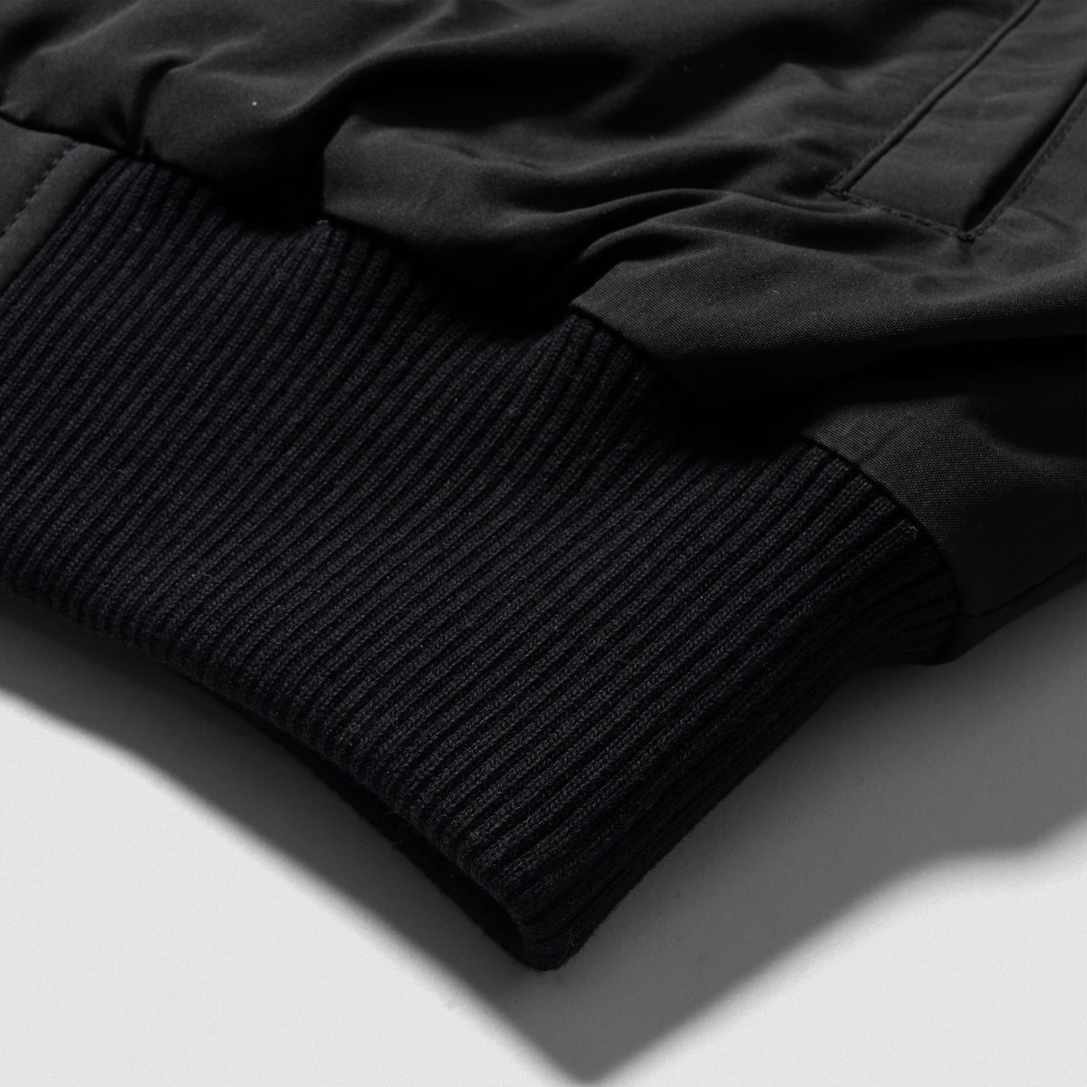 Signature Crop Bomber Jacket | Cuffed bottom hem feature