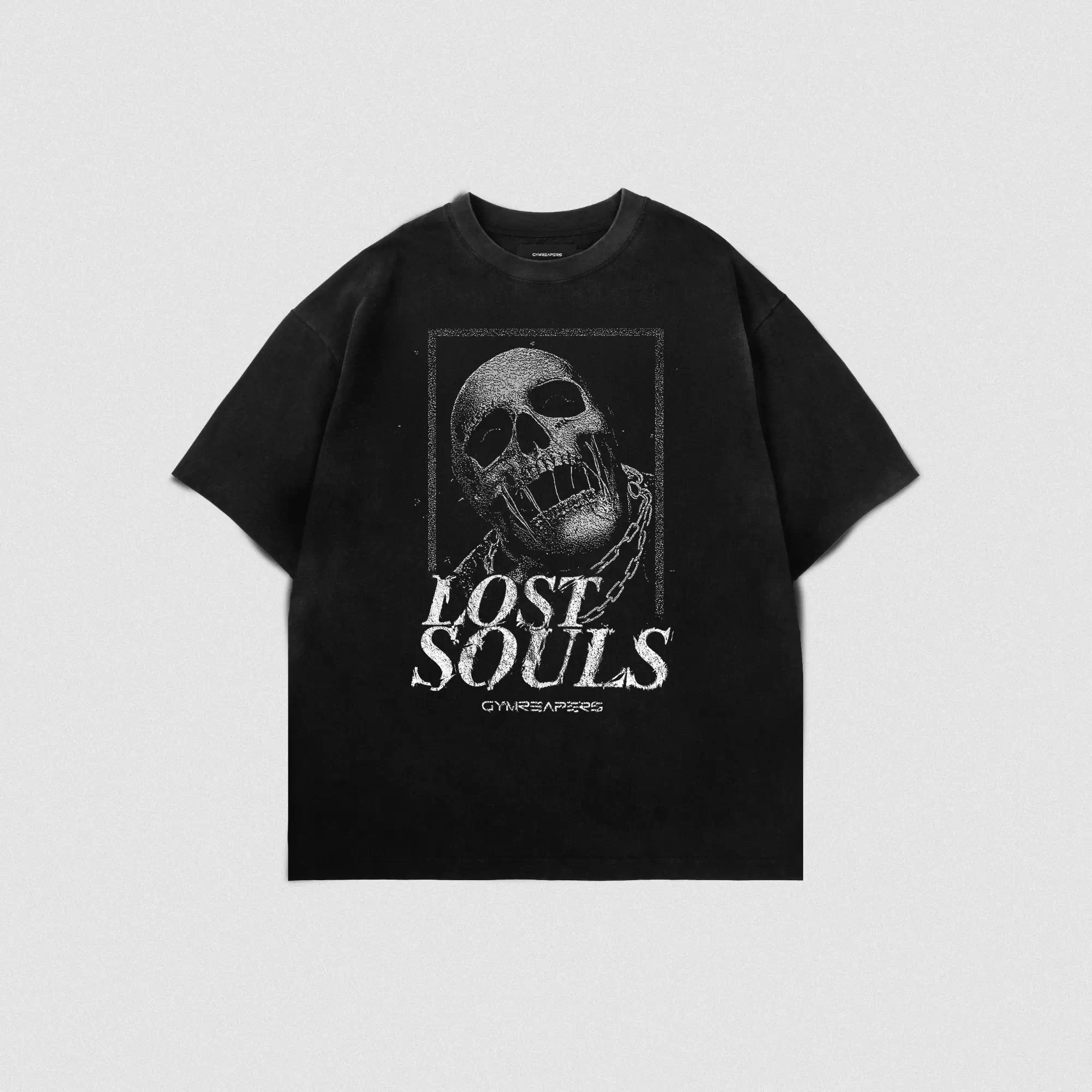 lost souls tee front gray background