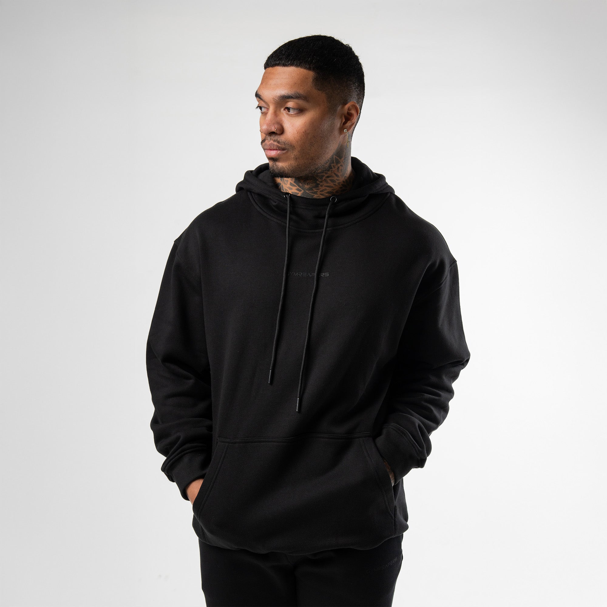 Axis Mockneck Hoodie - Black