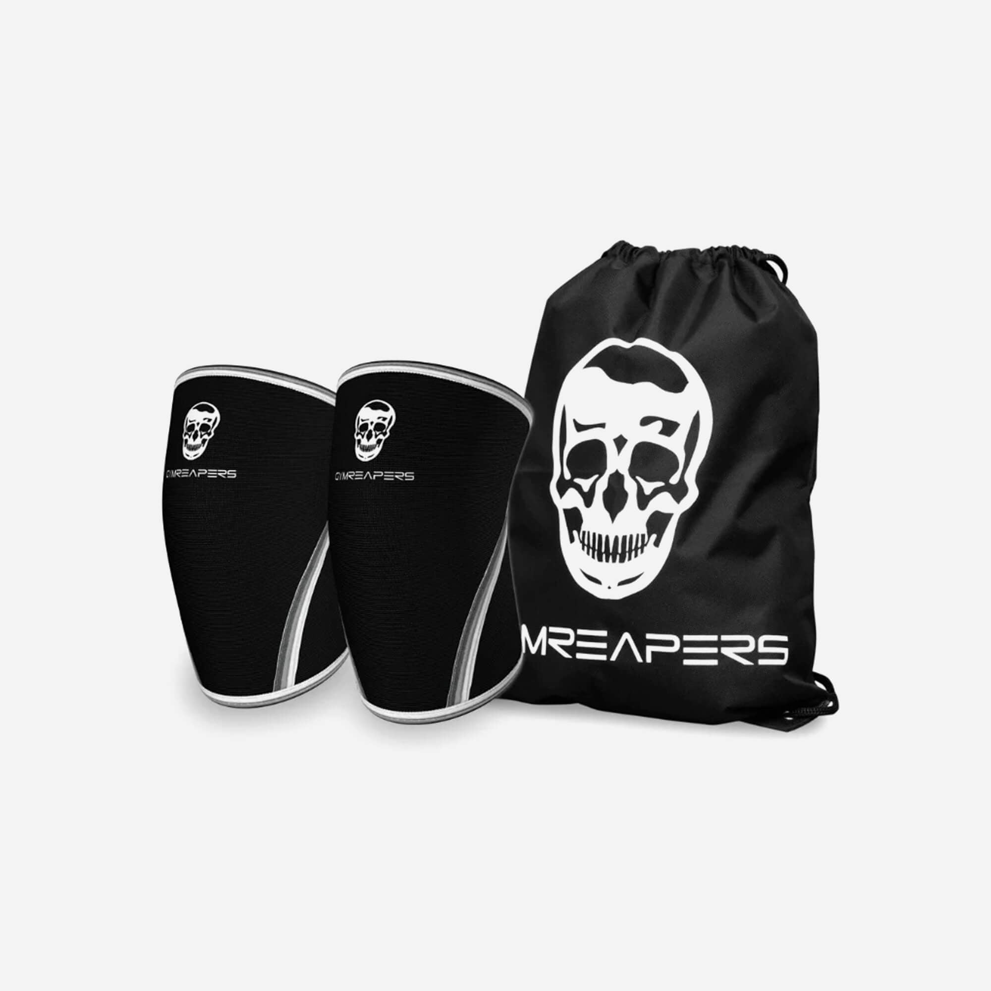 7mm knee sleeves black carry bag