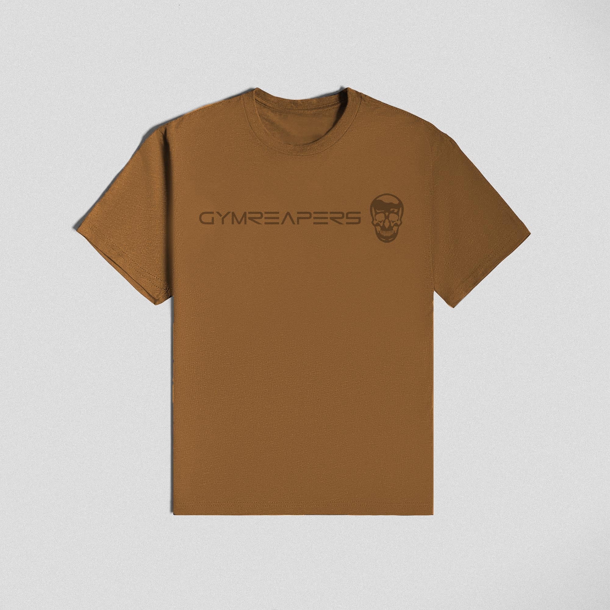 Coyote Brown Basic Shirt lay flat shot front view