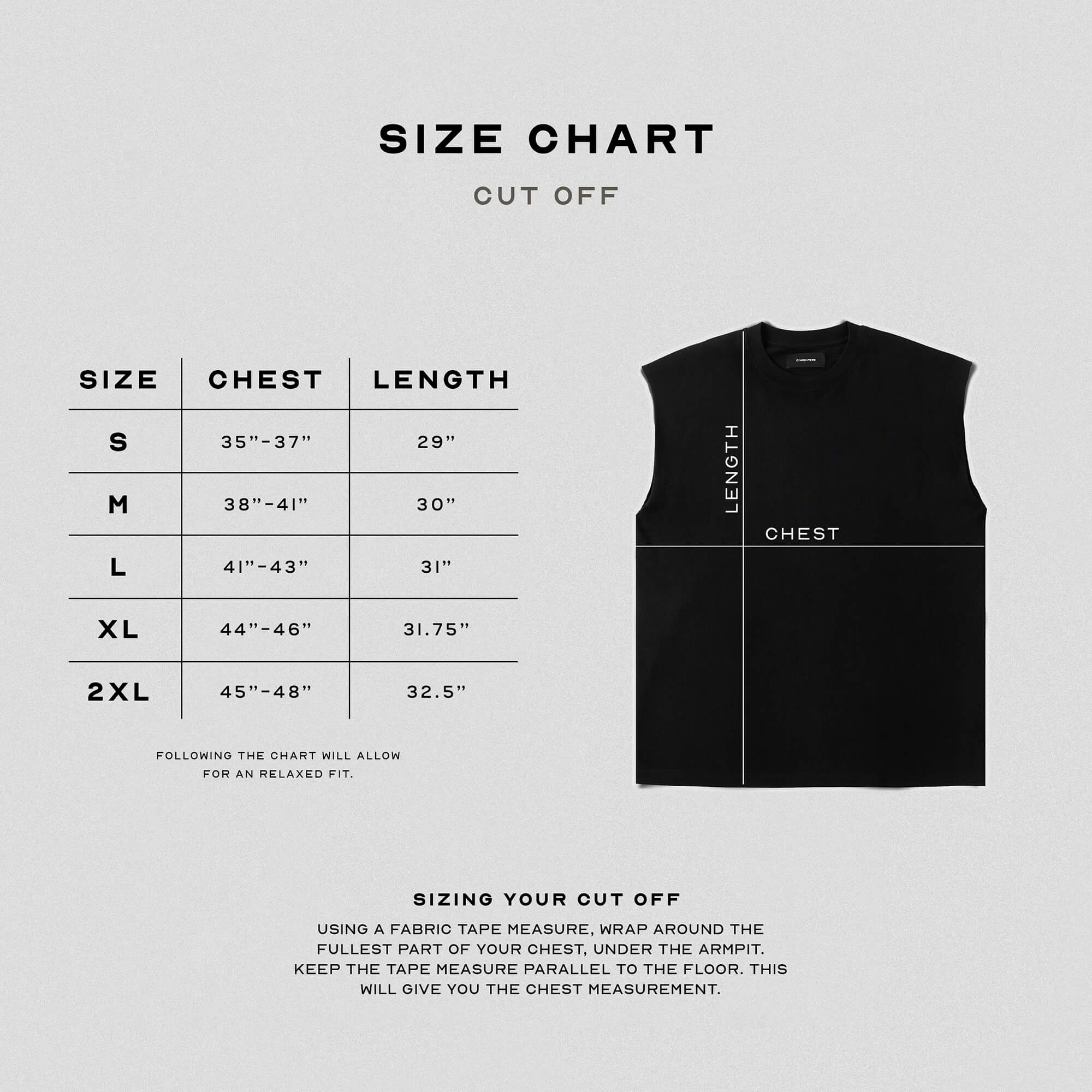 only the strong survive tank size guide