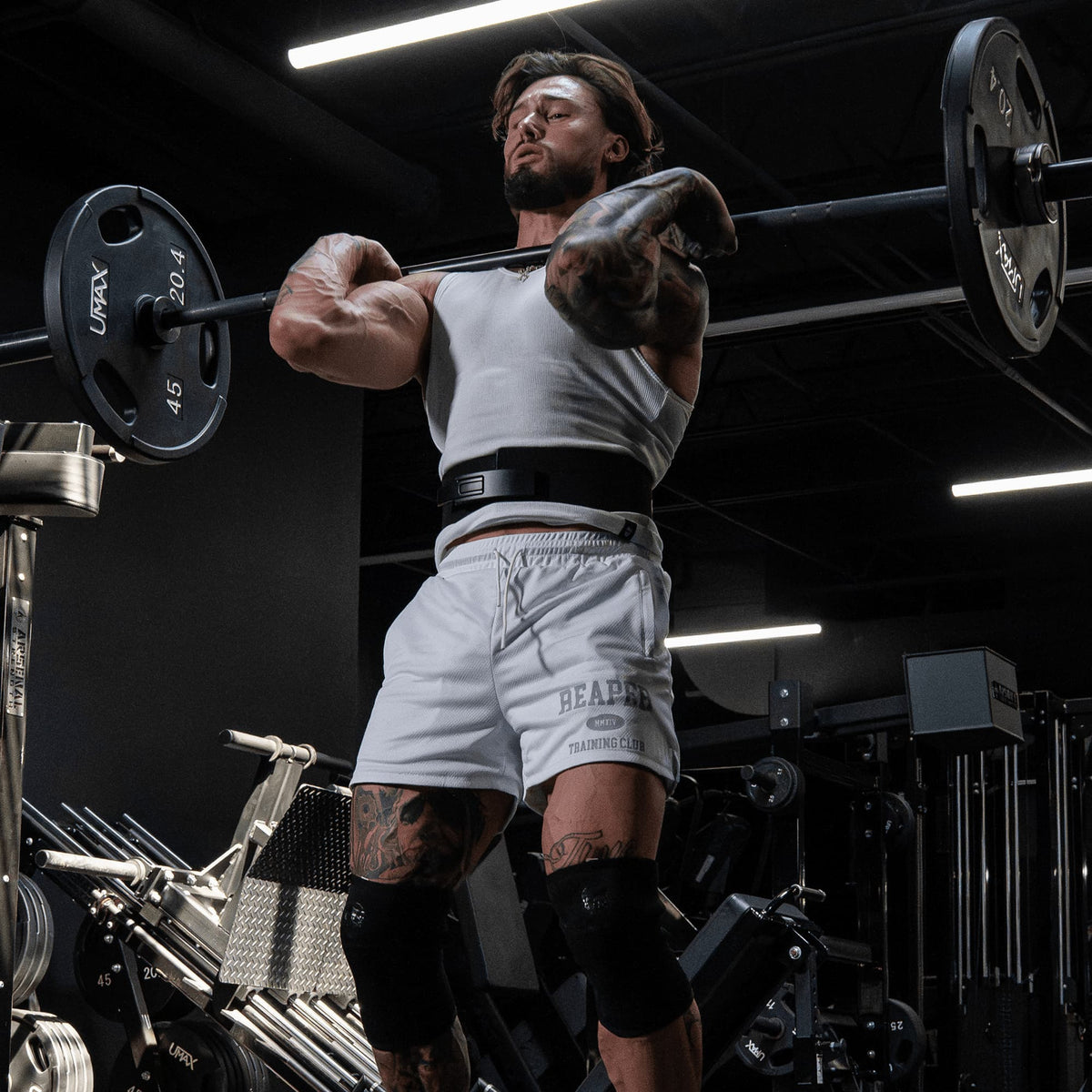Men's Ribbed Tank 3-Pack in White – Lifestyle, Overhead Press
