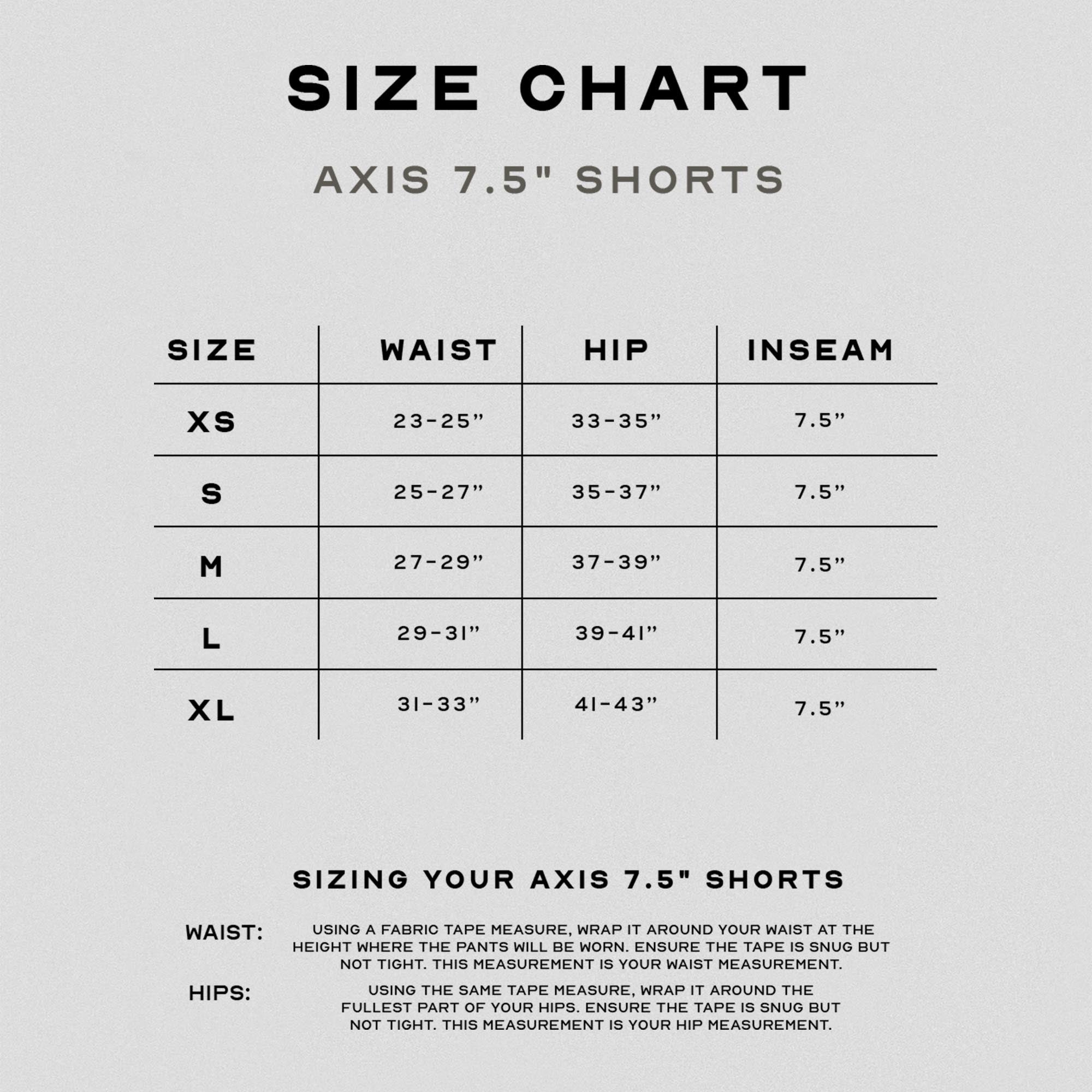 Axis 7.5" Shorts