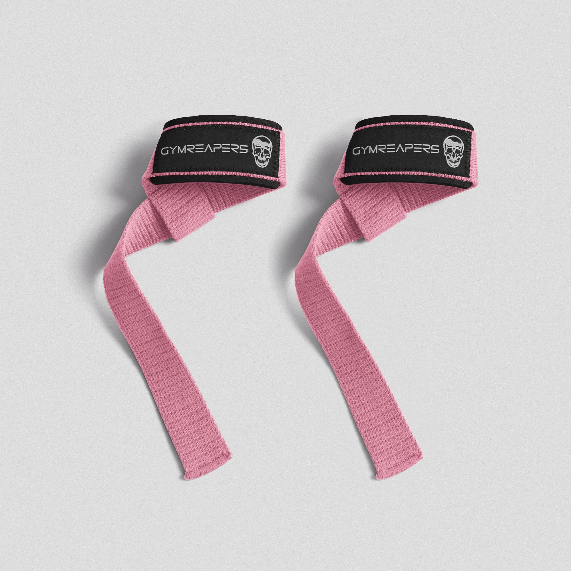 Light Pink Lifting Straps flat lay