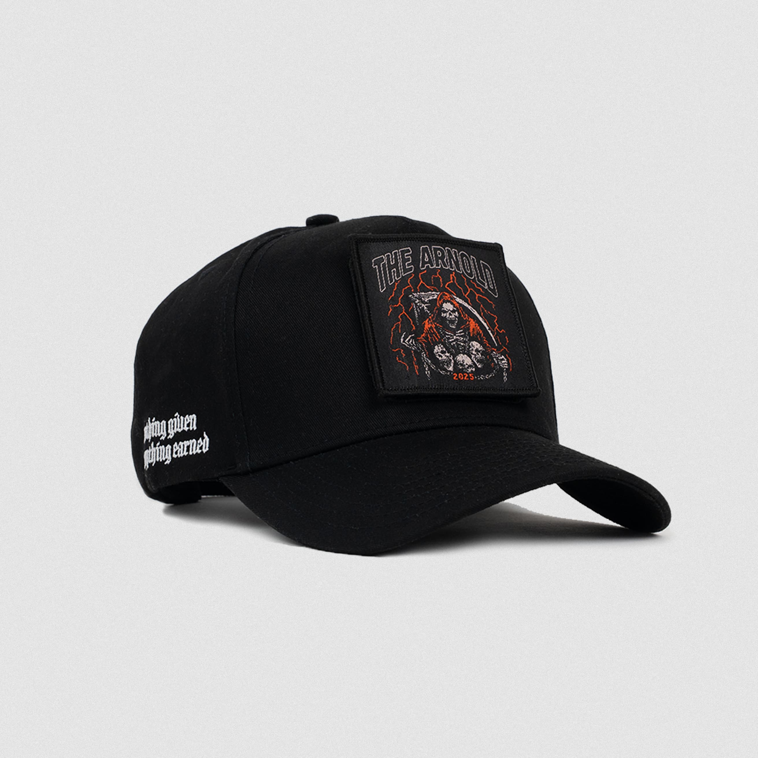 5-Panel Patch Hat - Black