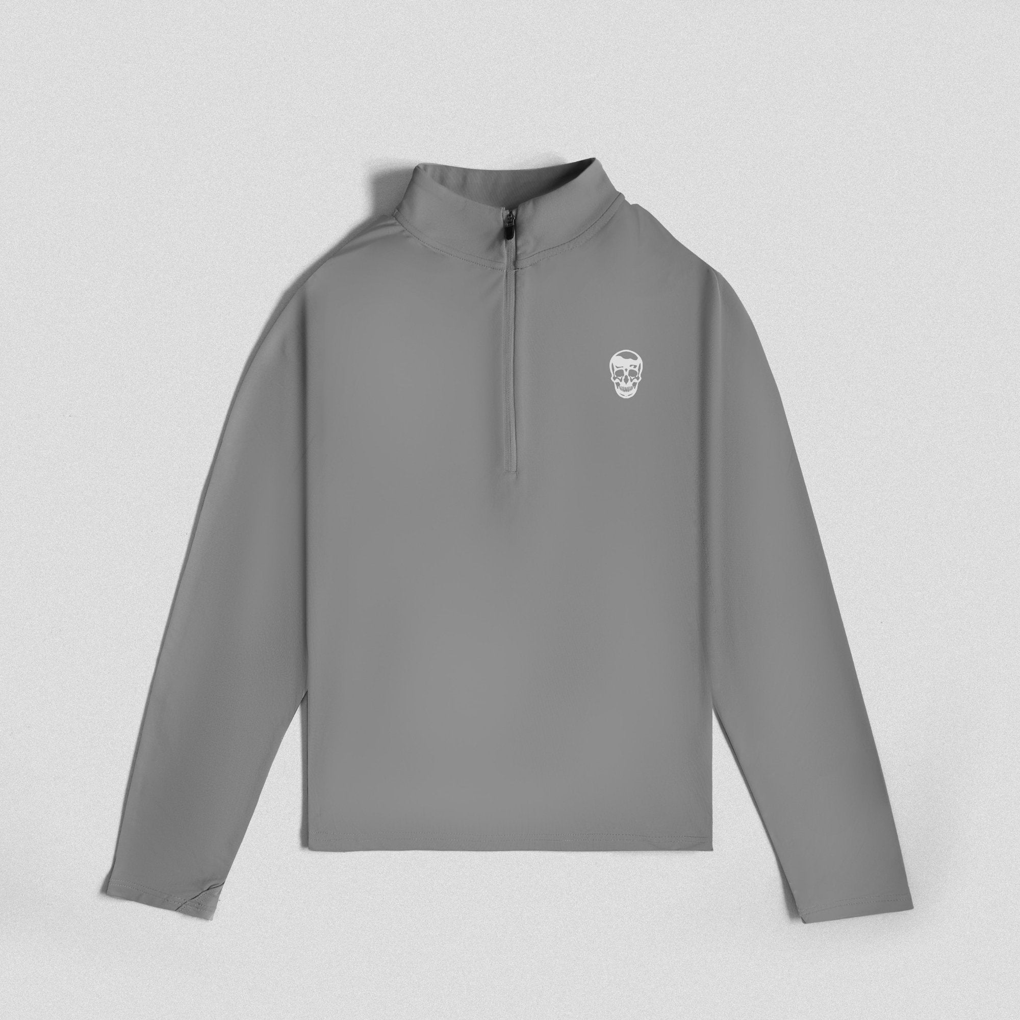 performance quarter zip steel front