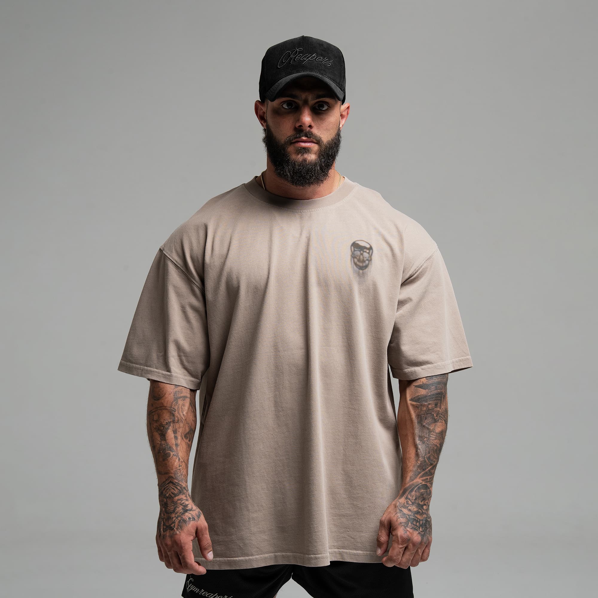 Athlete wearing GR Shadow Tee half body shot front view