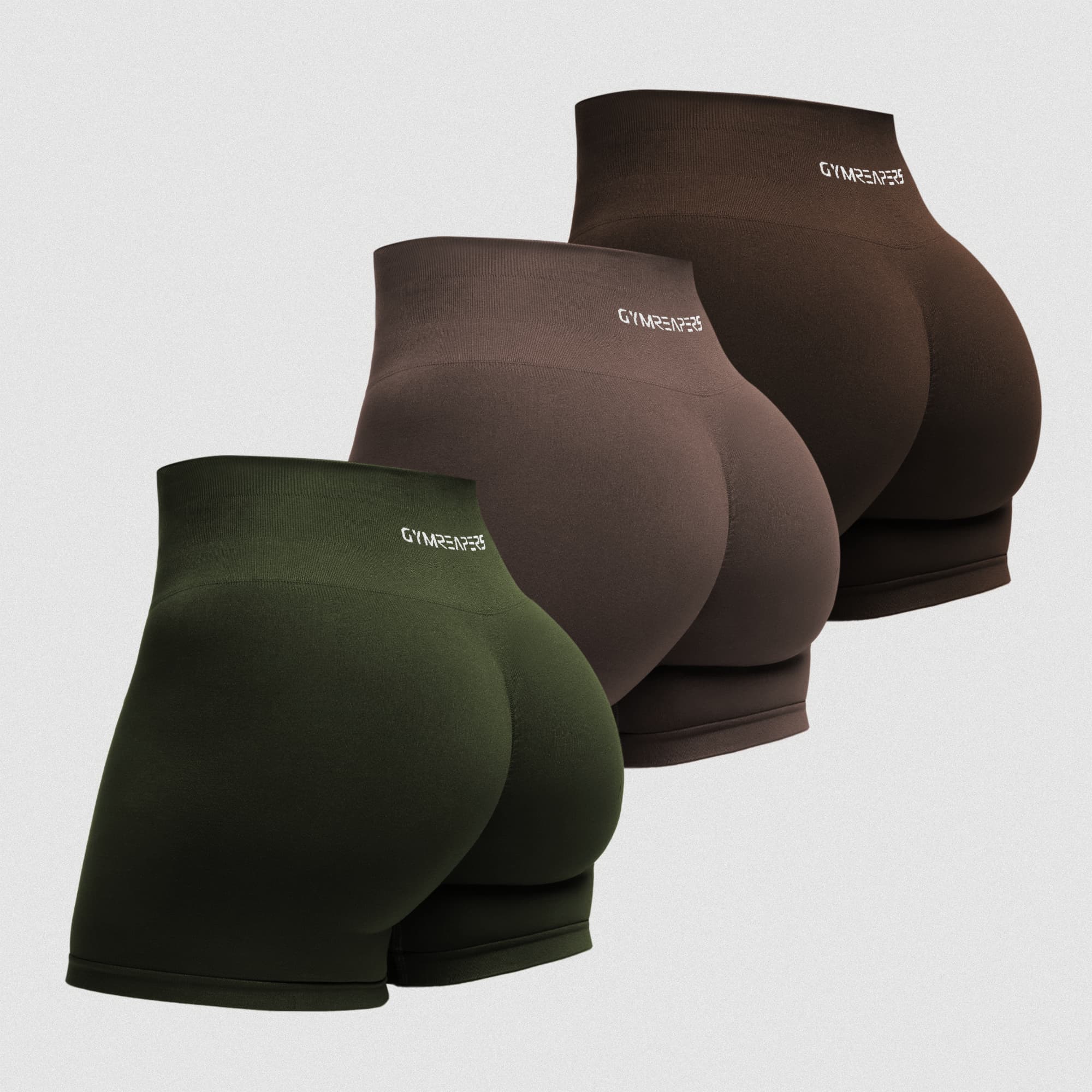 Ranger Green/Toffee/Chocolate Halo Shorts 3-Pack main image