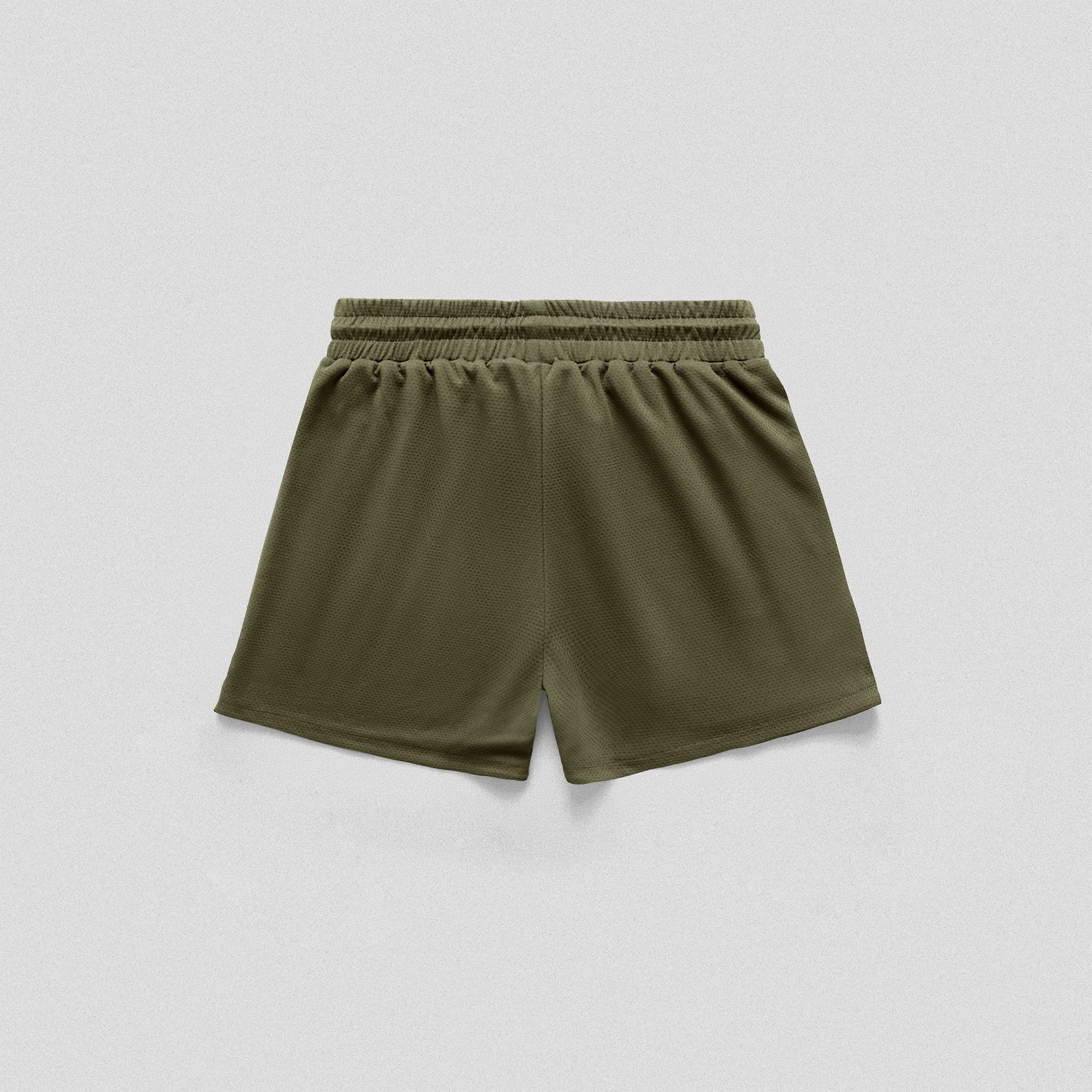 Core Skull Mesh Training Shorts - Khaki Green