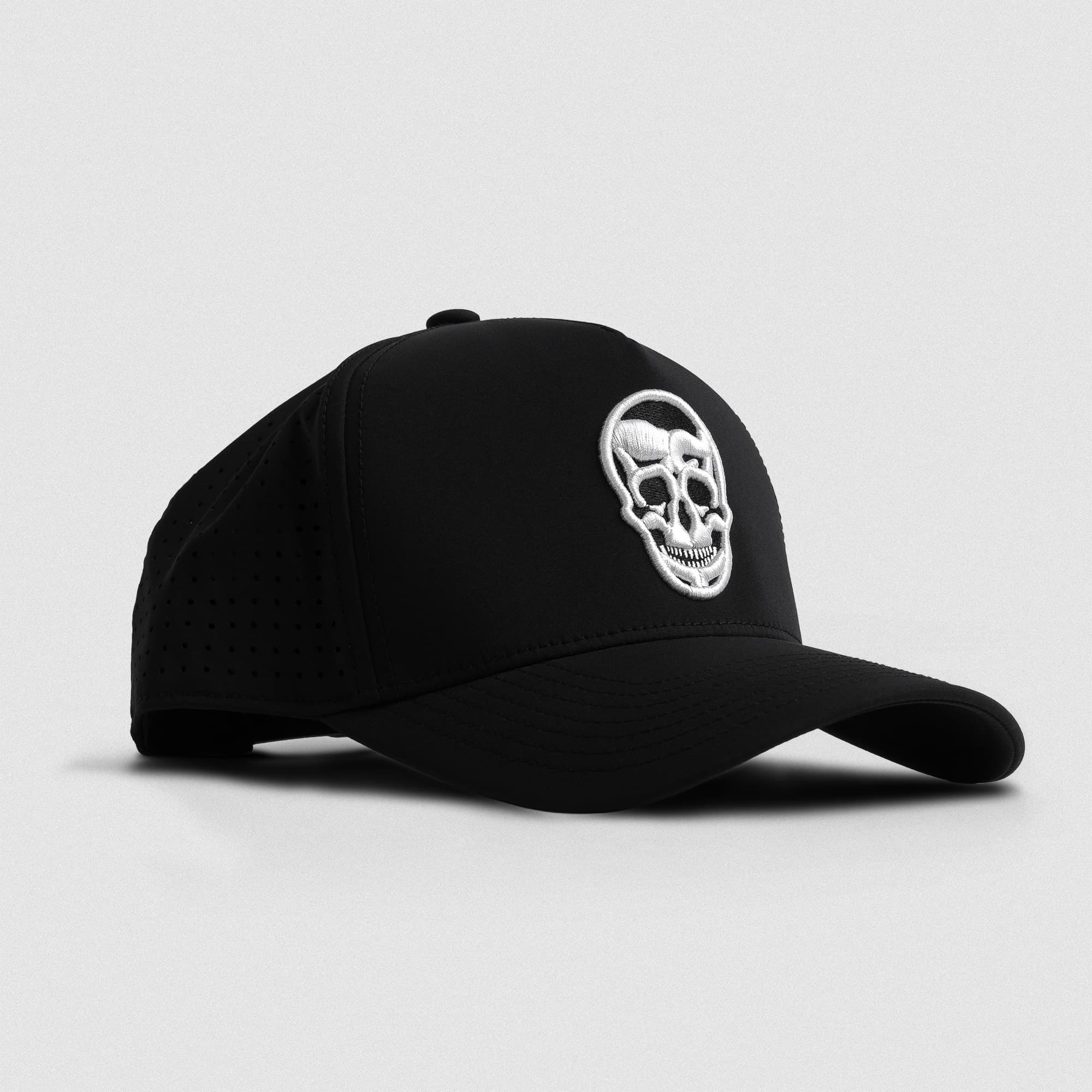 Hybrid Performance 5-Panel Hat - Black/White main image