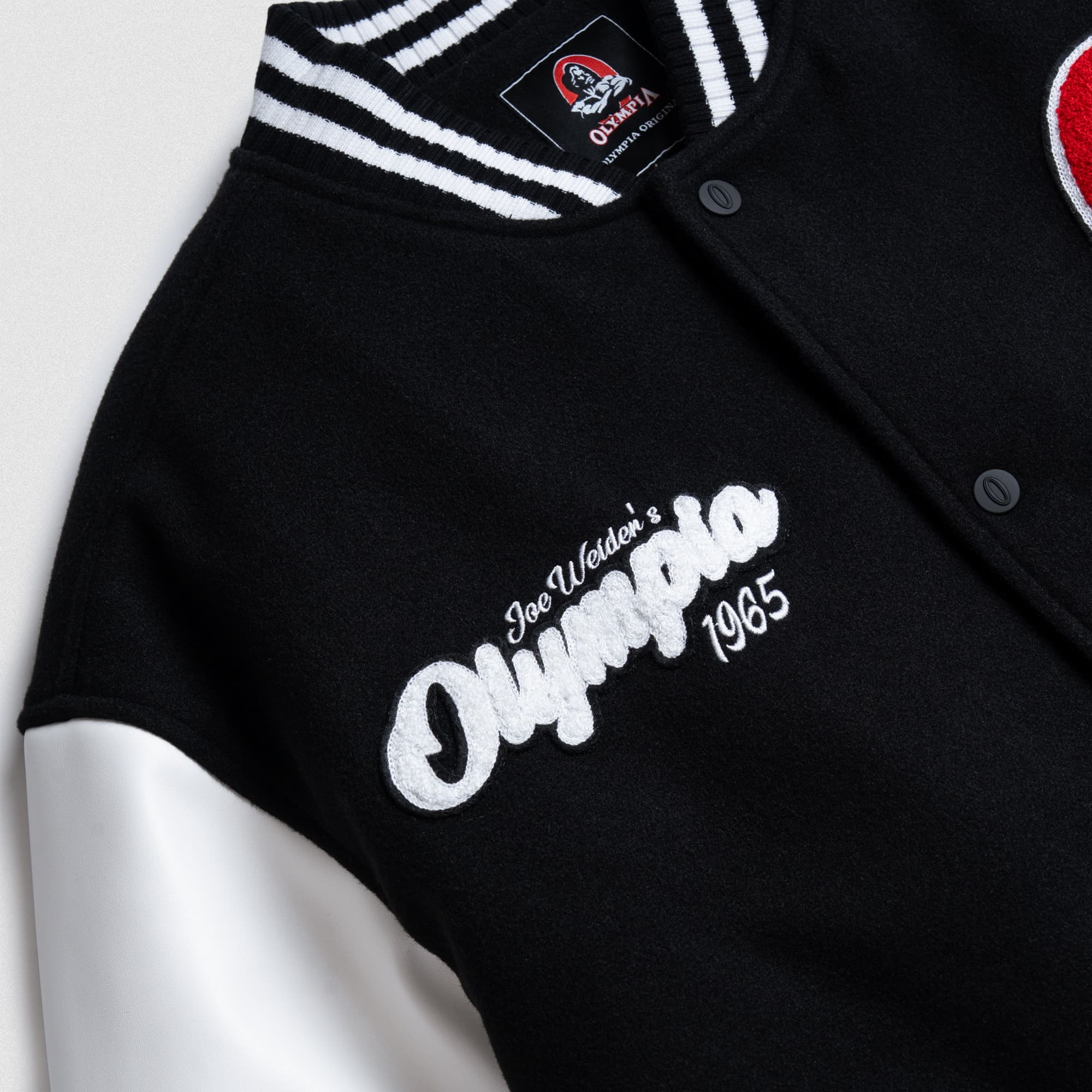 close up detail shot of logo