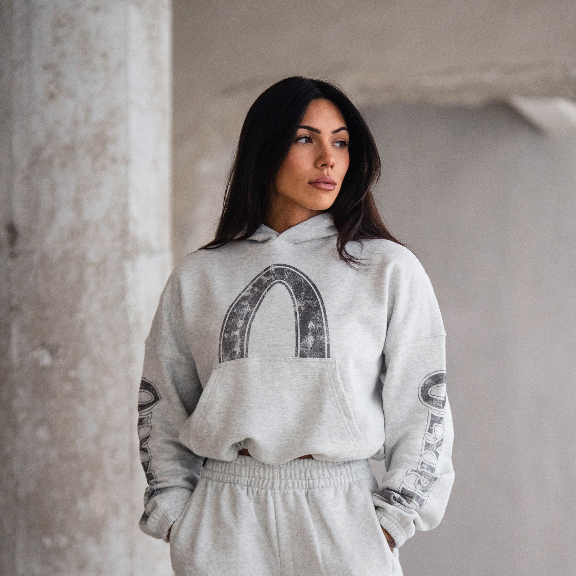 Olympia Cropped Hoodie