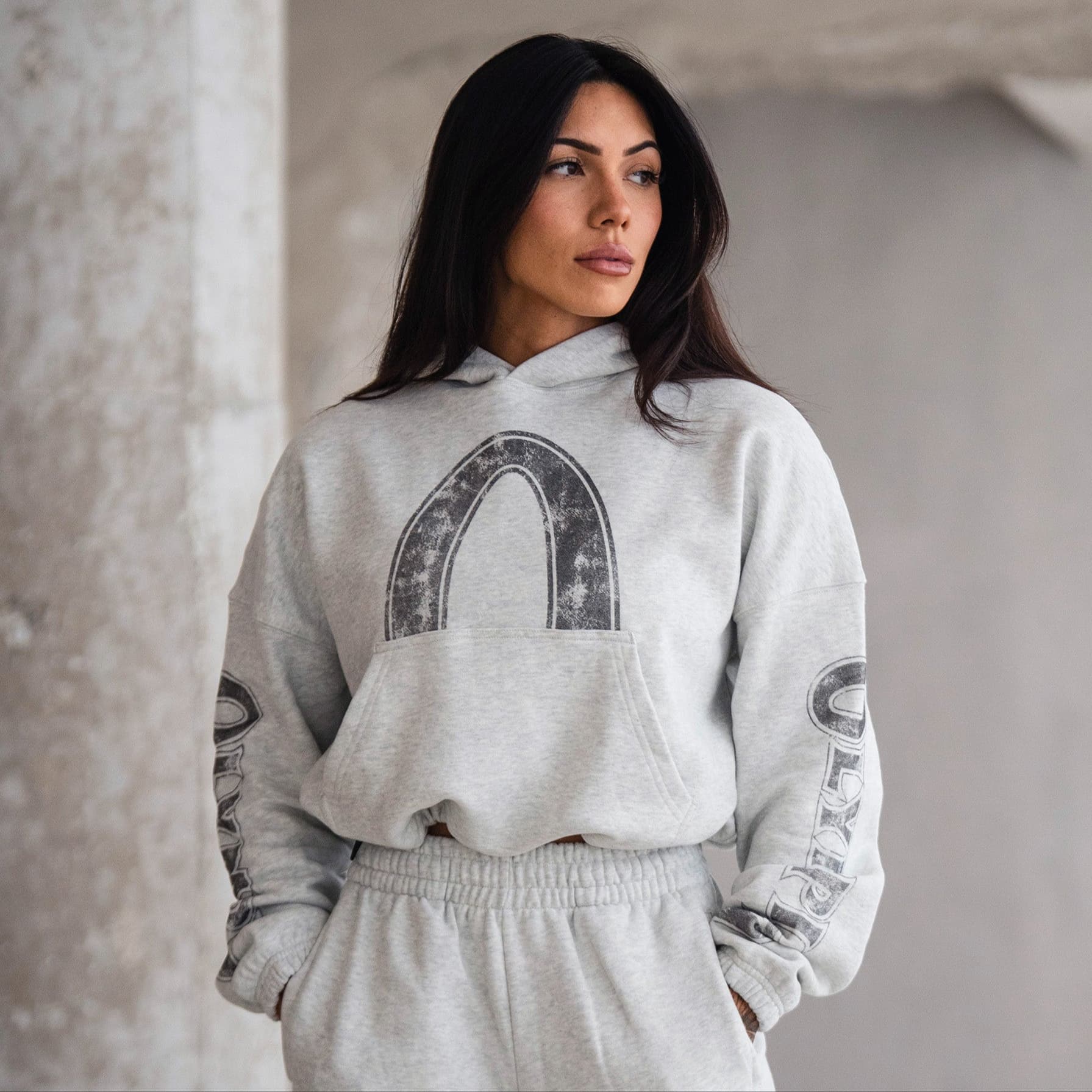 Olympia Cropped Hoodie main image