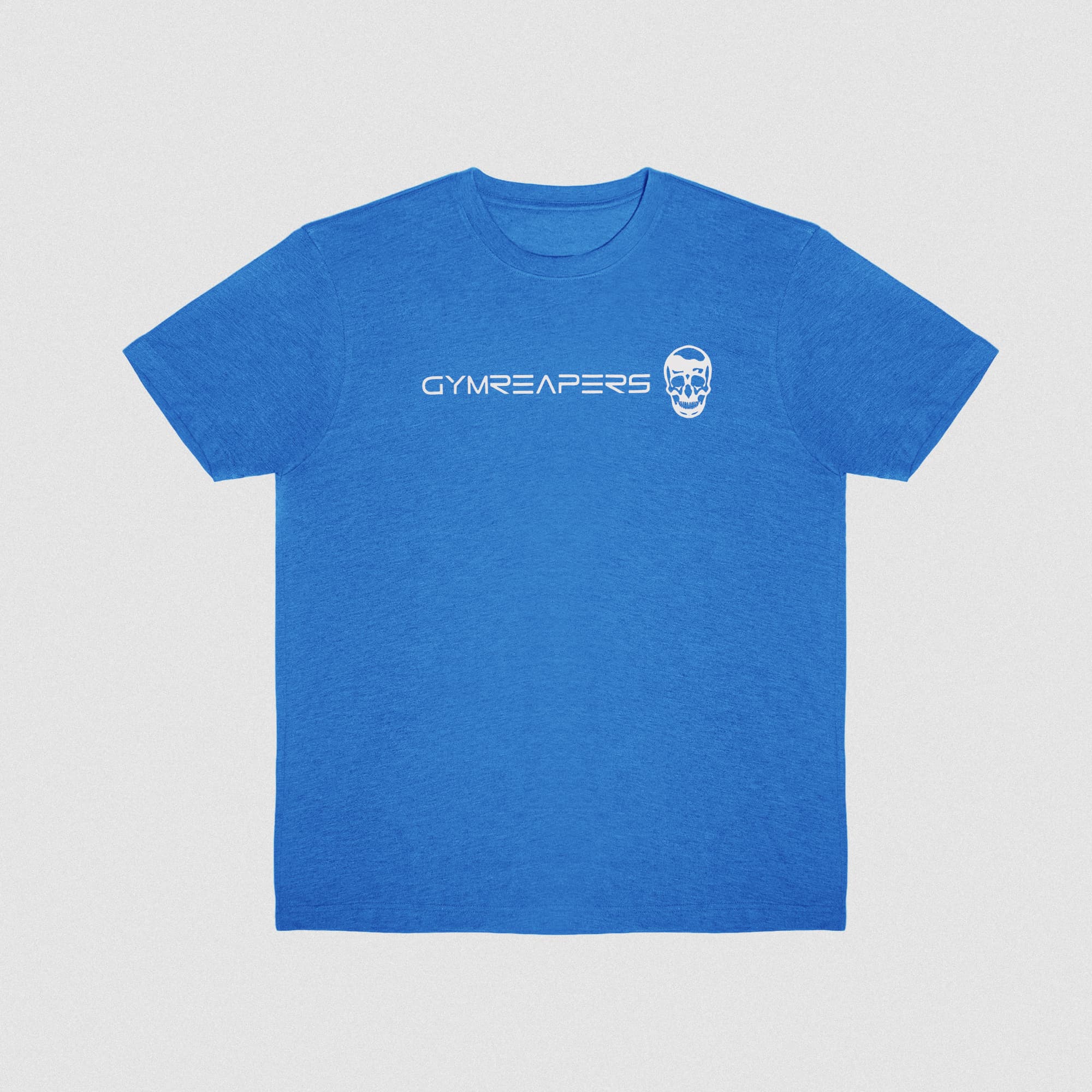 Active Tri-Blend Basic Tee - Electric Blue/White